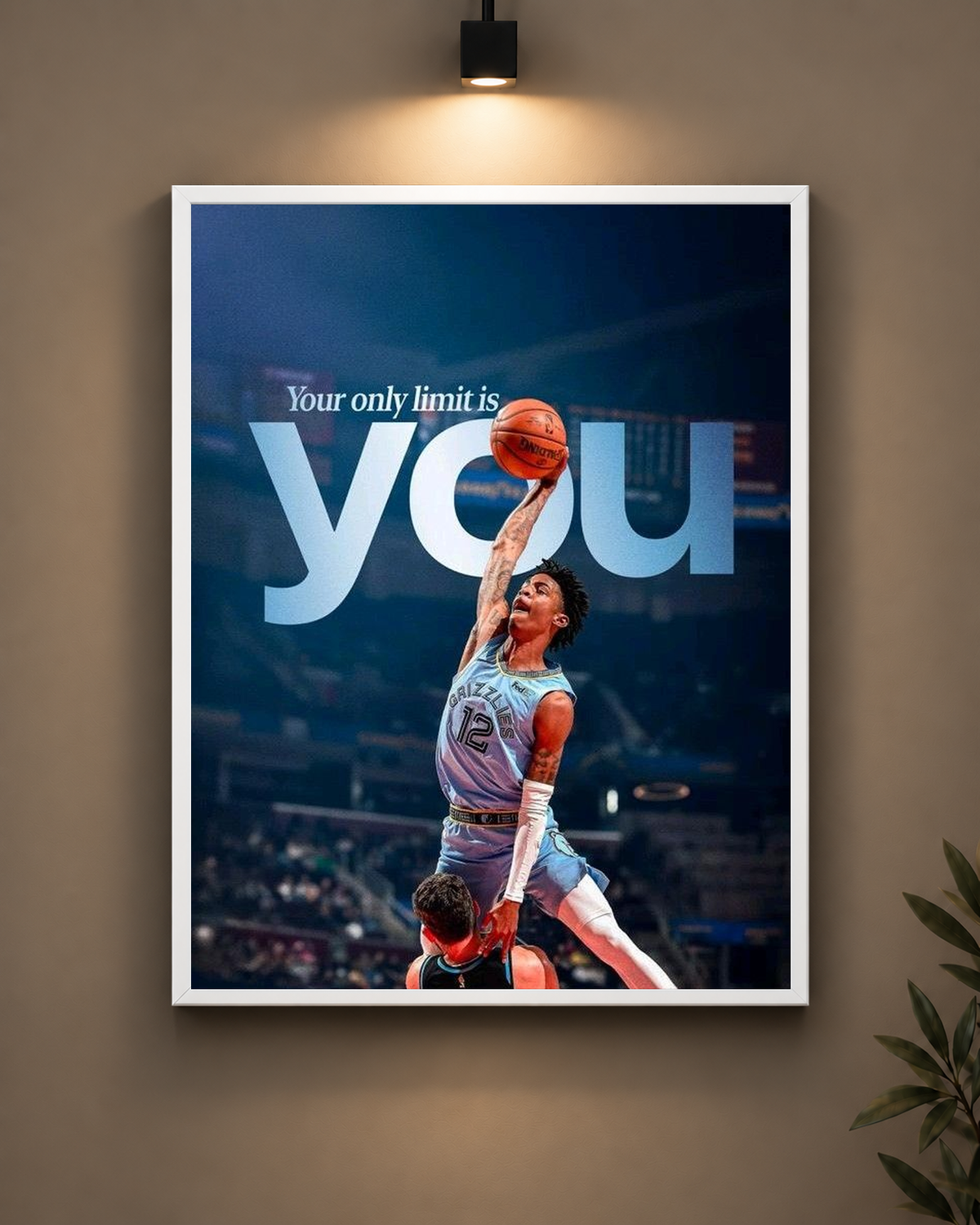 Your Only Limit Is You Frame in white frame - PrintIt