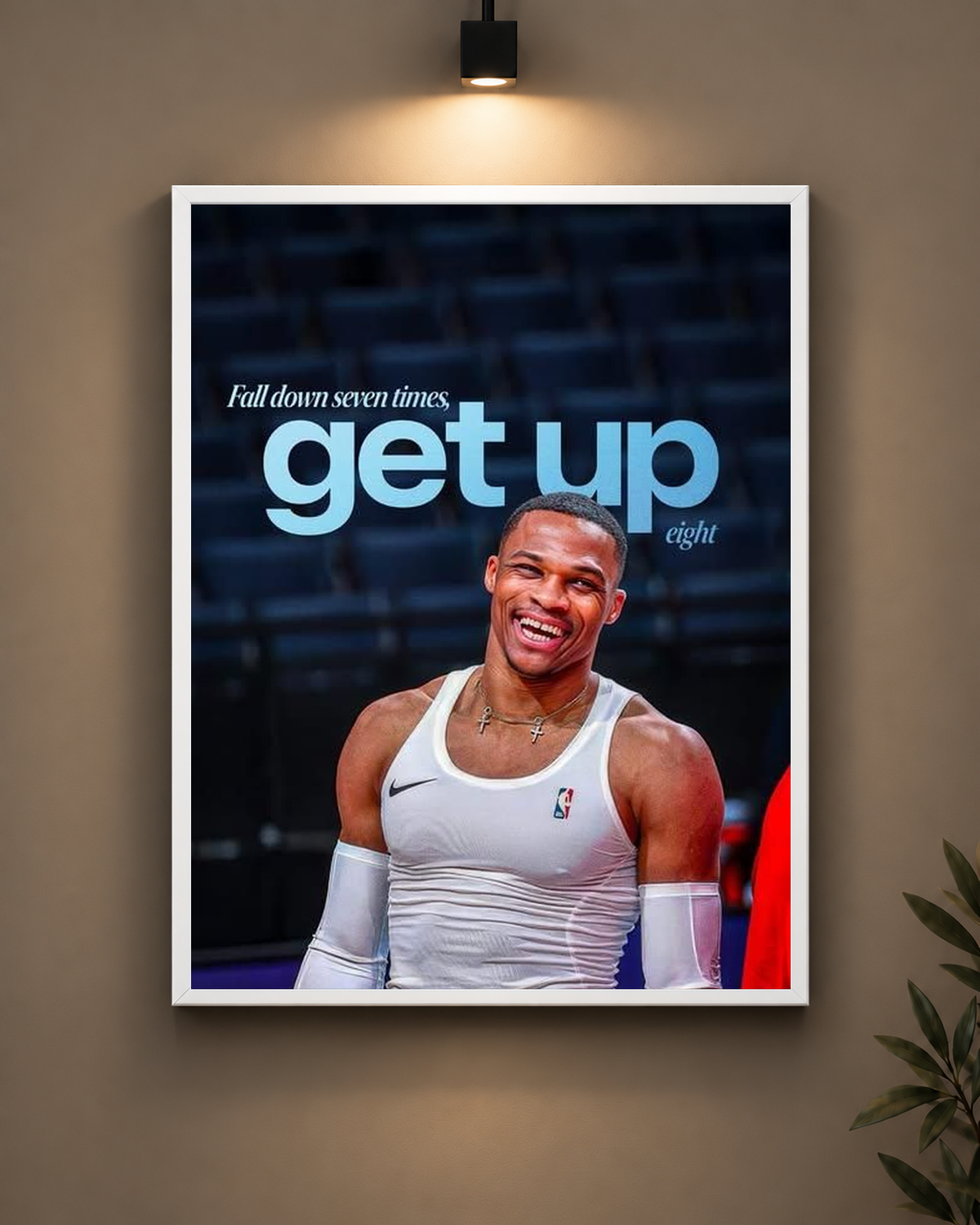 Get Up Eight Frame in white frame - PrintIt