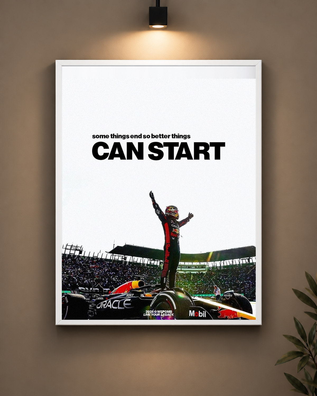 Ferrari New Start Frame in black frame - PrintIt