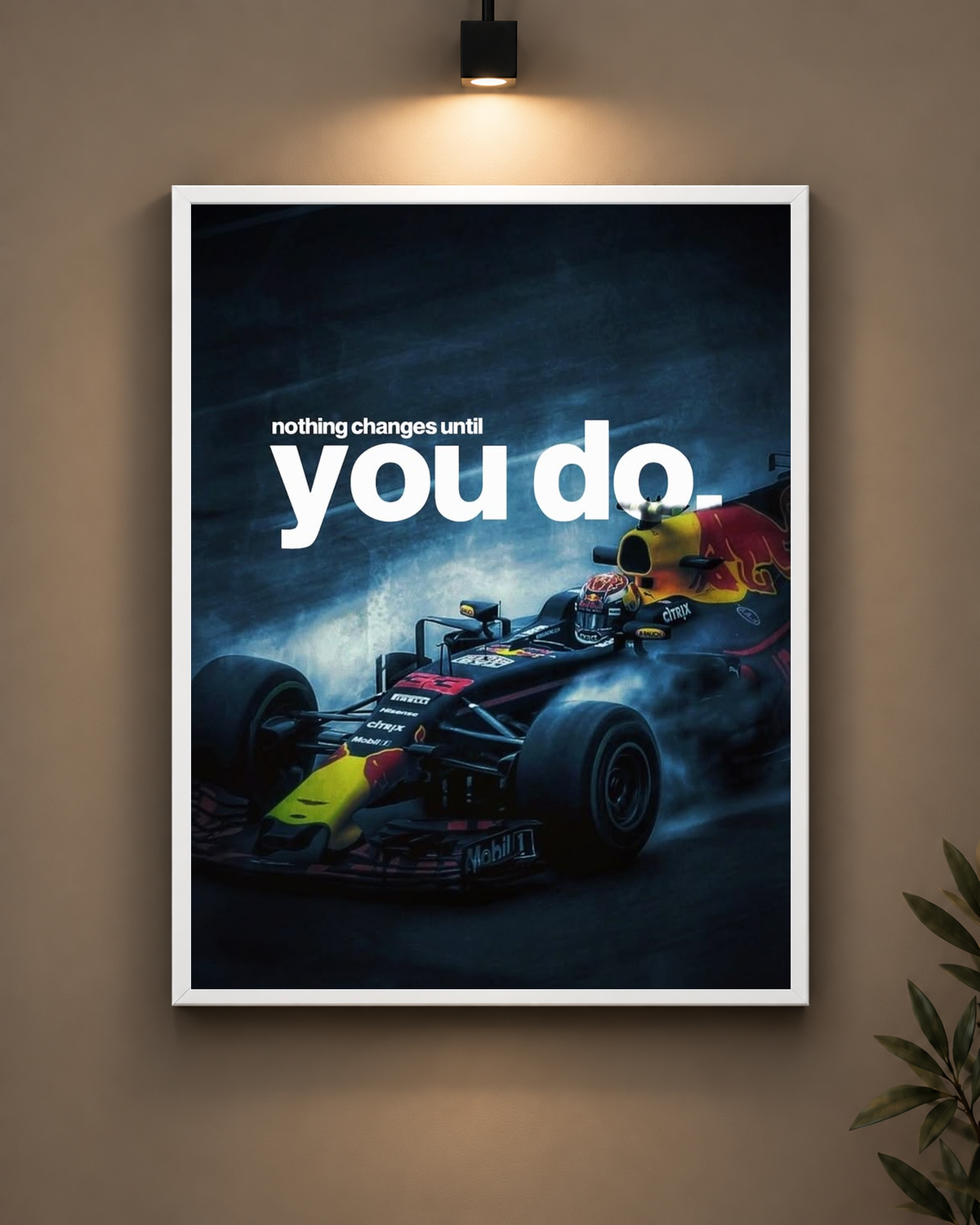 Red Bull You Do Frame in black frame - PrintIt