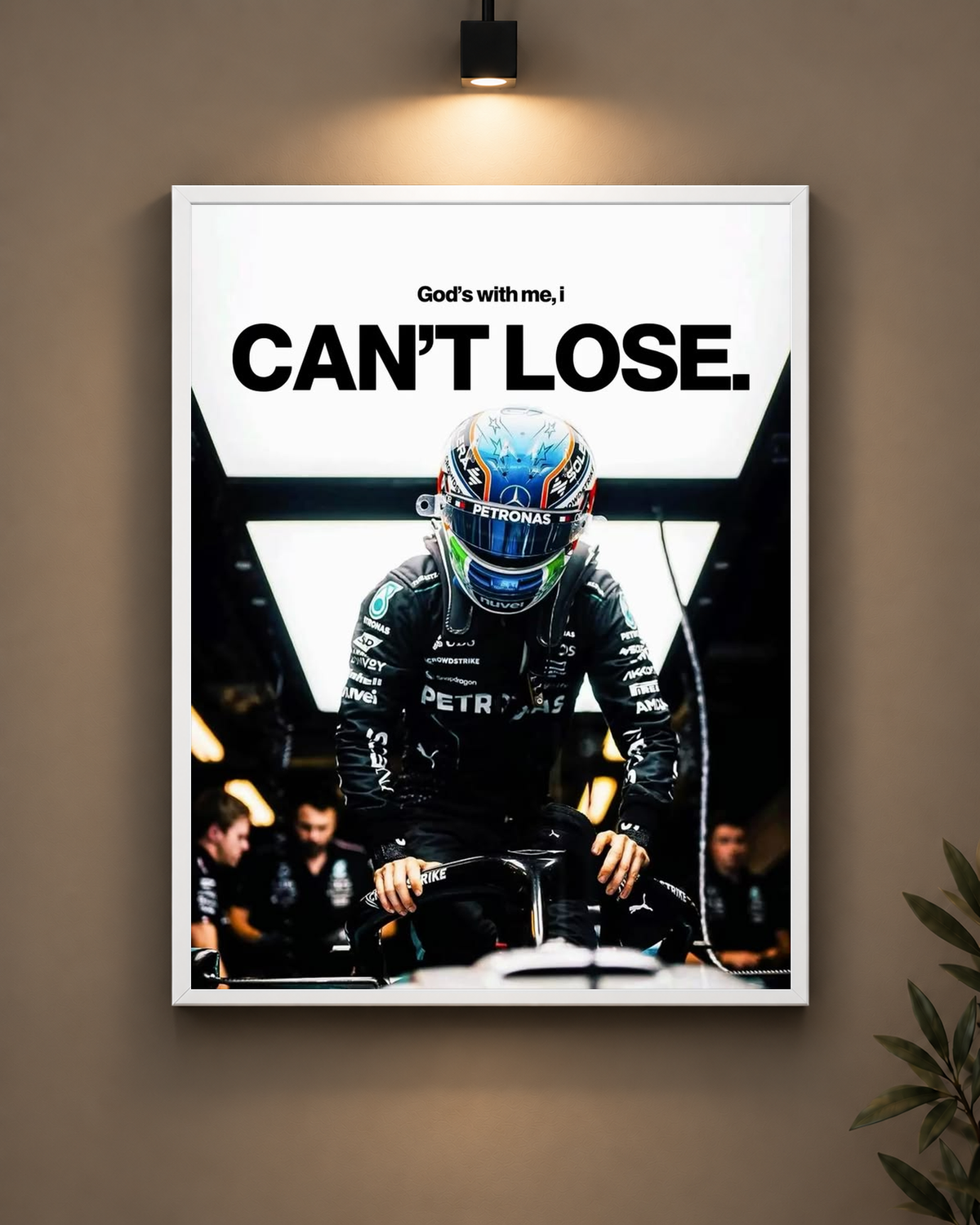 Mercedes Can’t Lose Frame in black frame - PrintIt