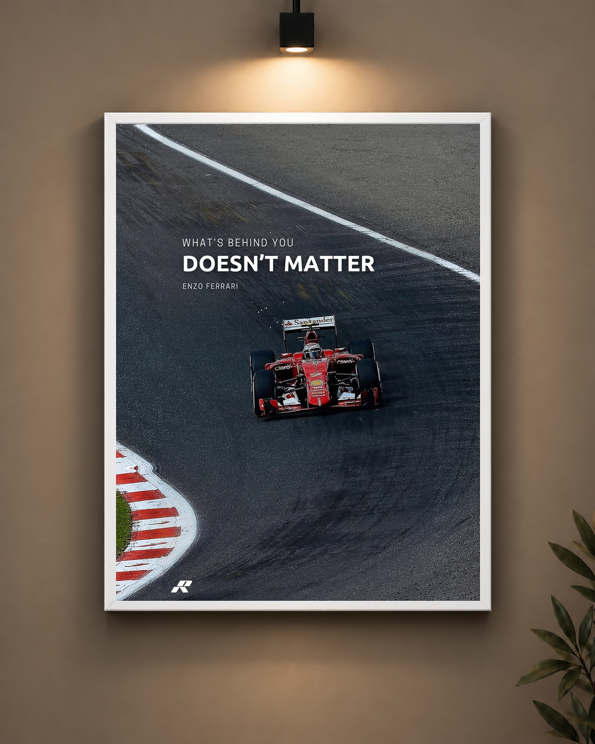 Ferrari Doesn’t Matter Frame in black frame - PrintIt