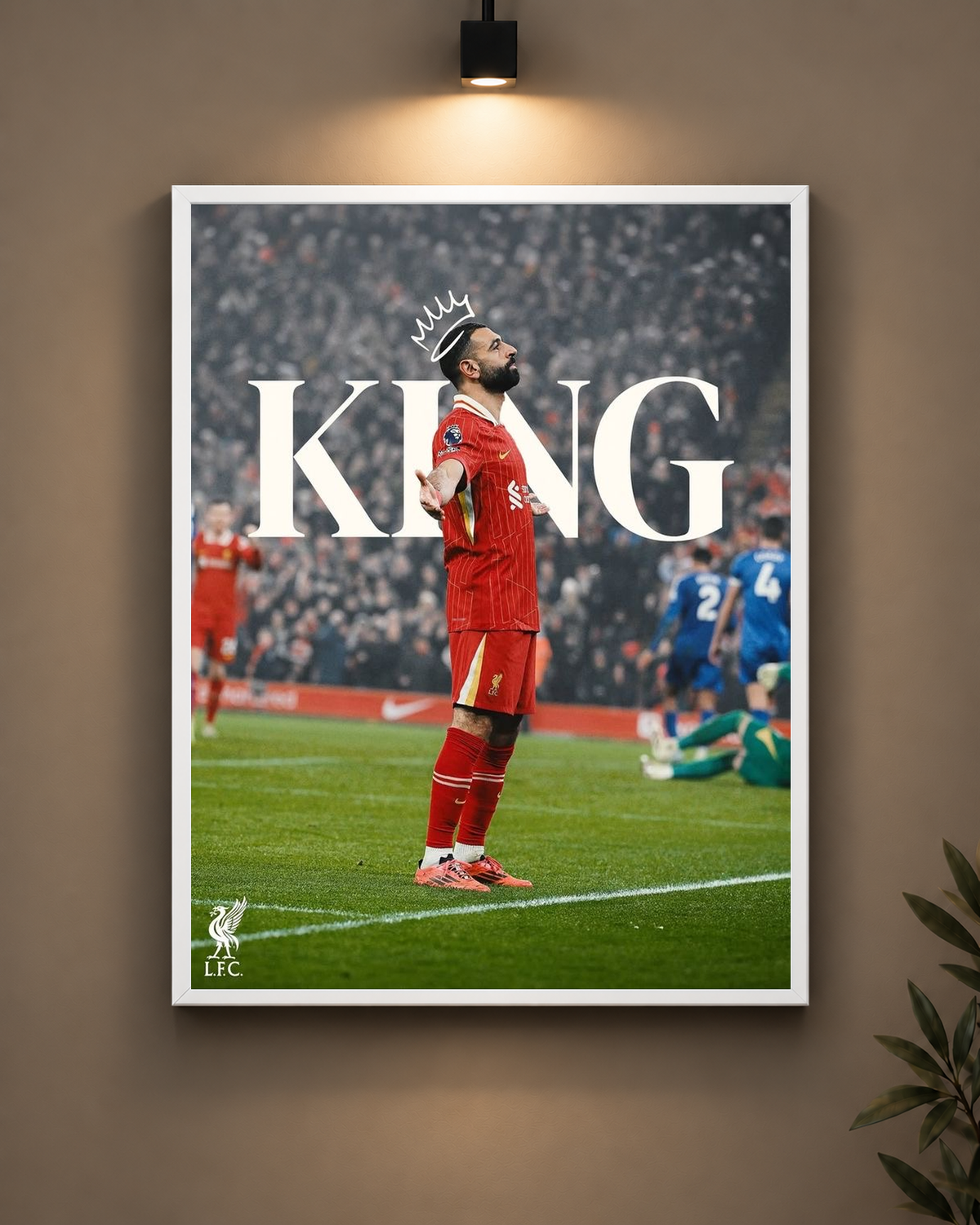Salah King Frame in white frame - PrintIt