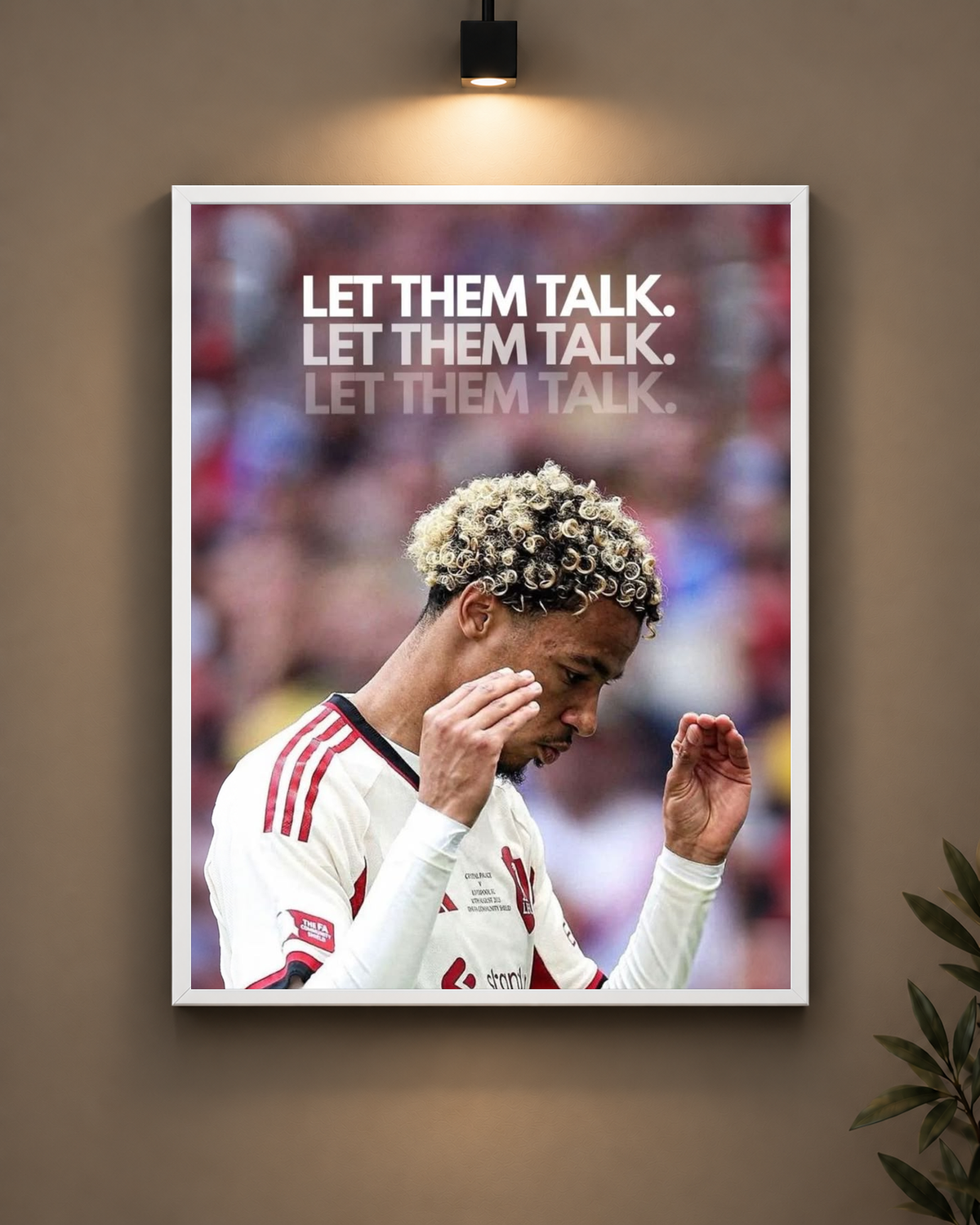 Liverpool Let Them Talk Frame in white frame - PrintIt