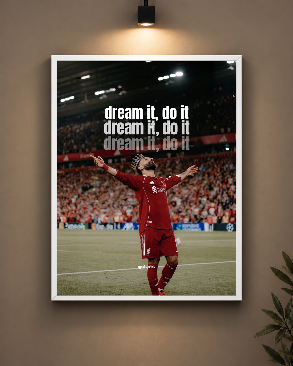 Salah Dream It Do It Frame in white frame - PrintIt
