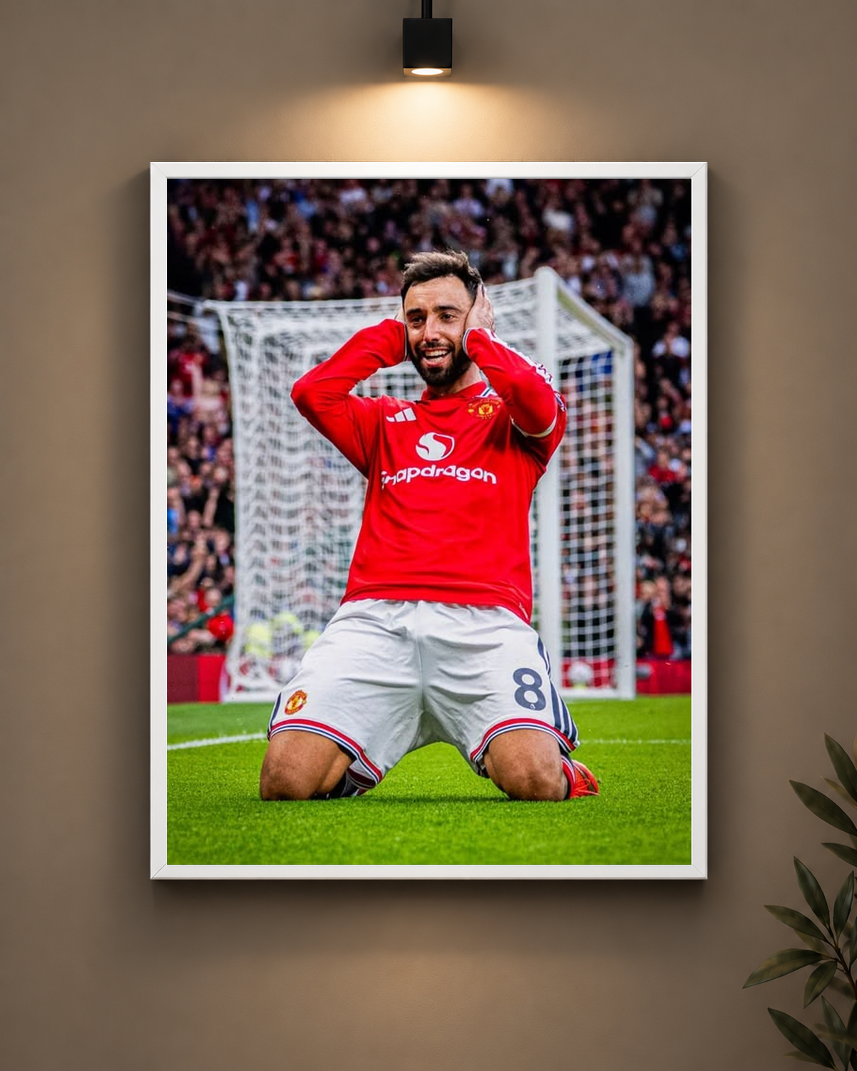 Manchester United Celebration Frame in black frame - PrintIt