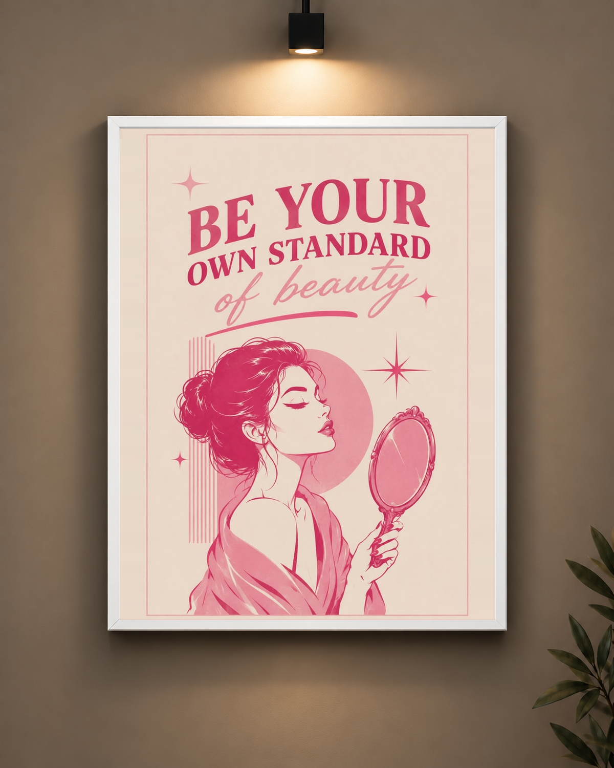 Be Your Own Standard of Beauty Frame in black frame - PrintIt