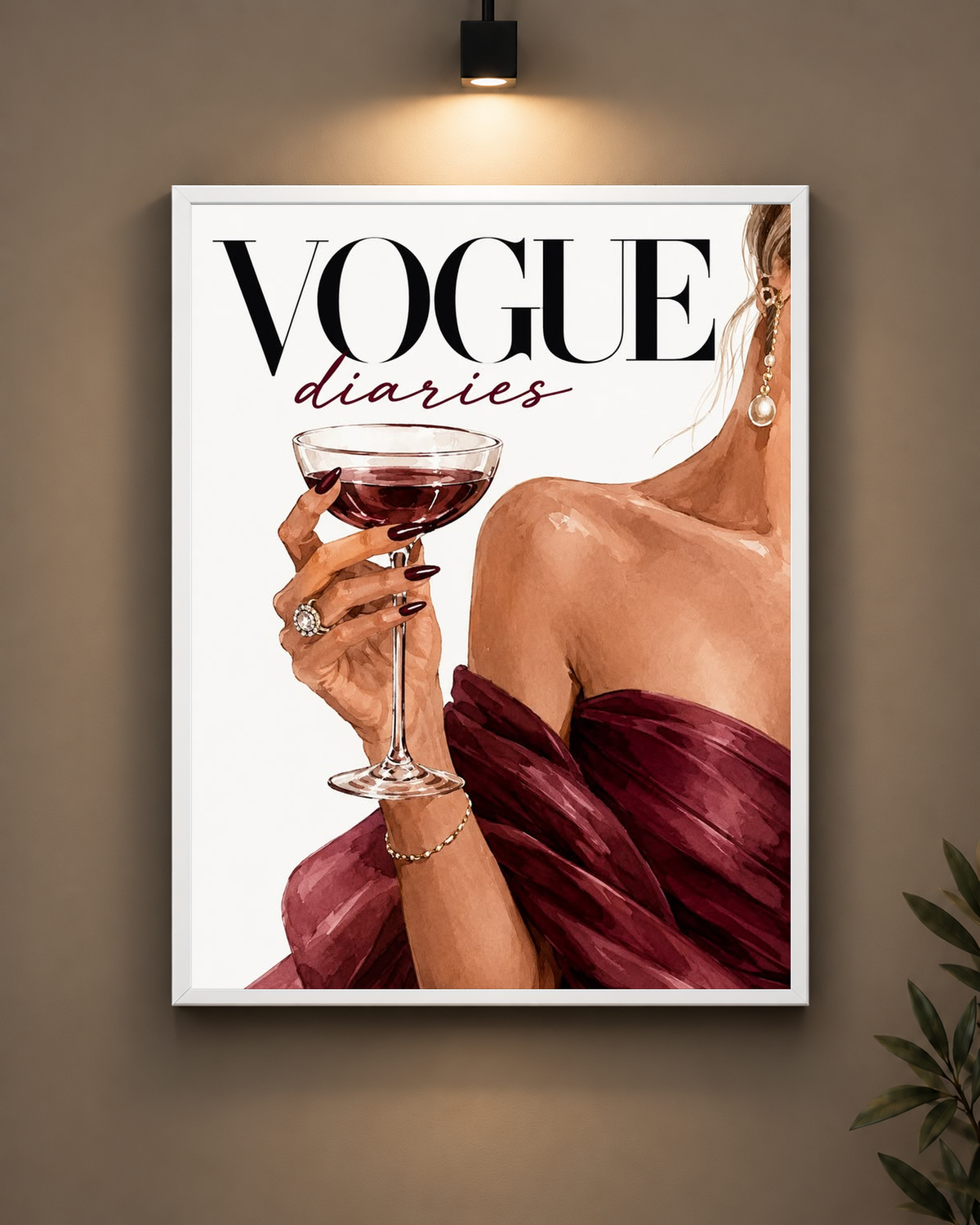 Vogue Diaries Frame in black frame - PrintIt