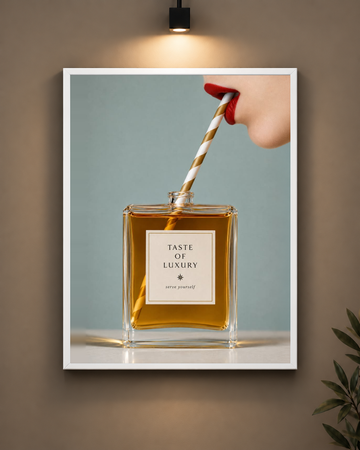 Luxury Perfume Bottle Frame in black frame - PrintIt