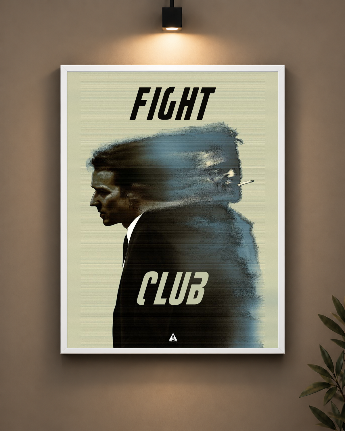 Fight Club Motion Frame in black frame - PrintIt