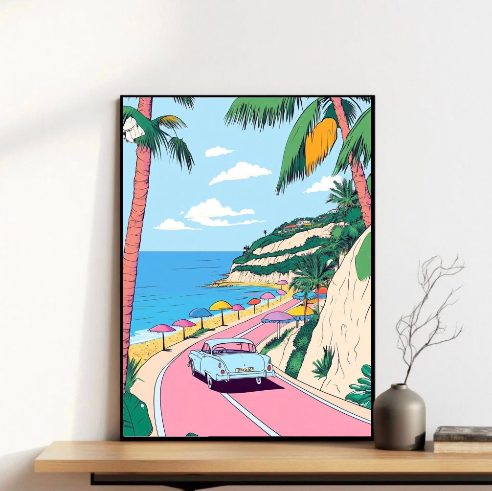 Pink Beach Road Frame