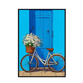 Blue Bicycle Frame