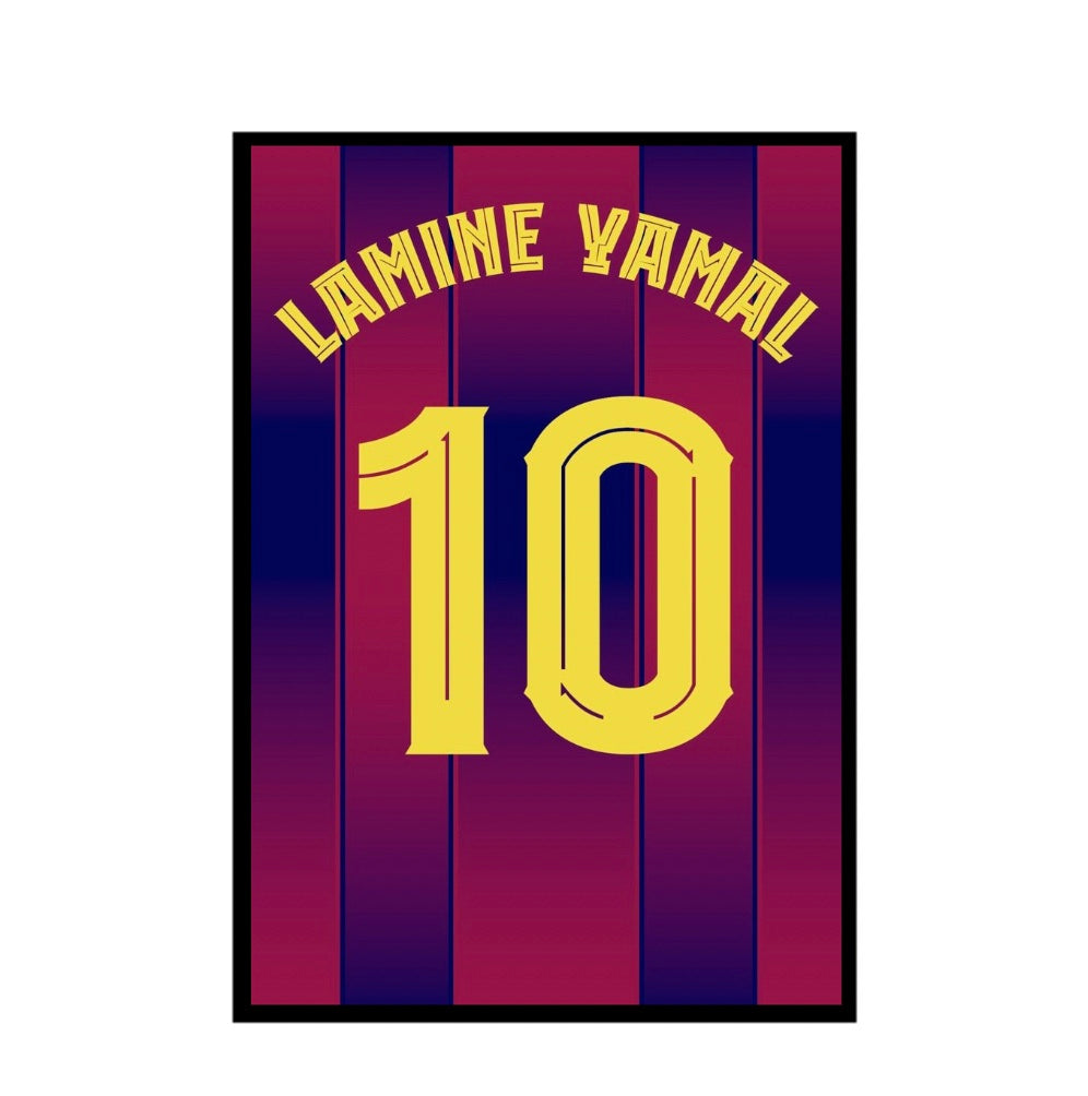 Lamine Yamal Jersey Frame
