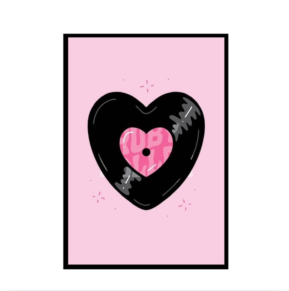 Heart Record Frame