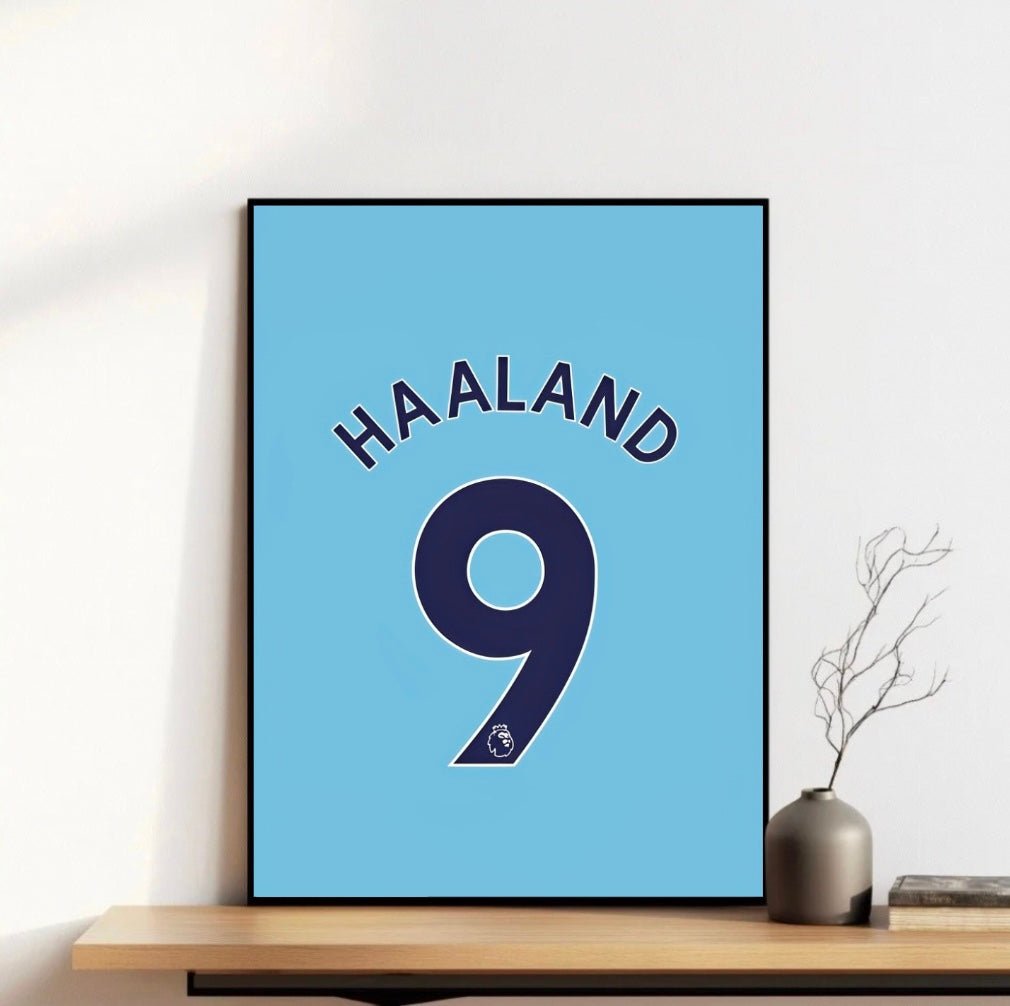Haaland Jersey Frame