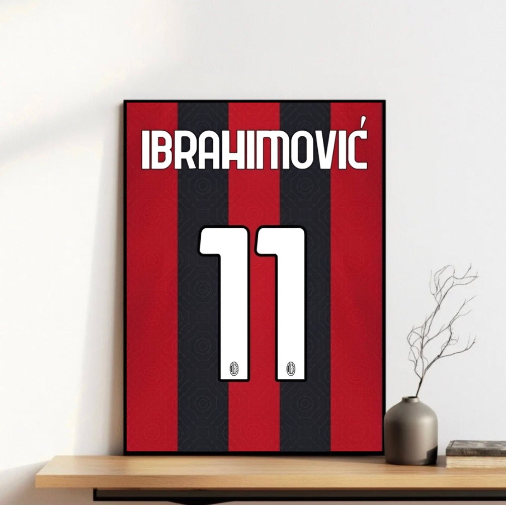 Ibrahimovic Jersey Frame