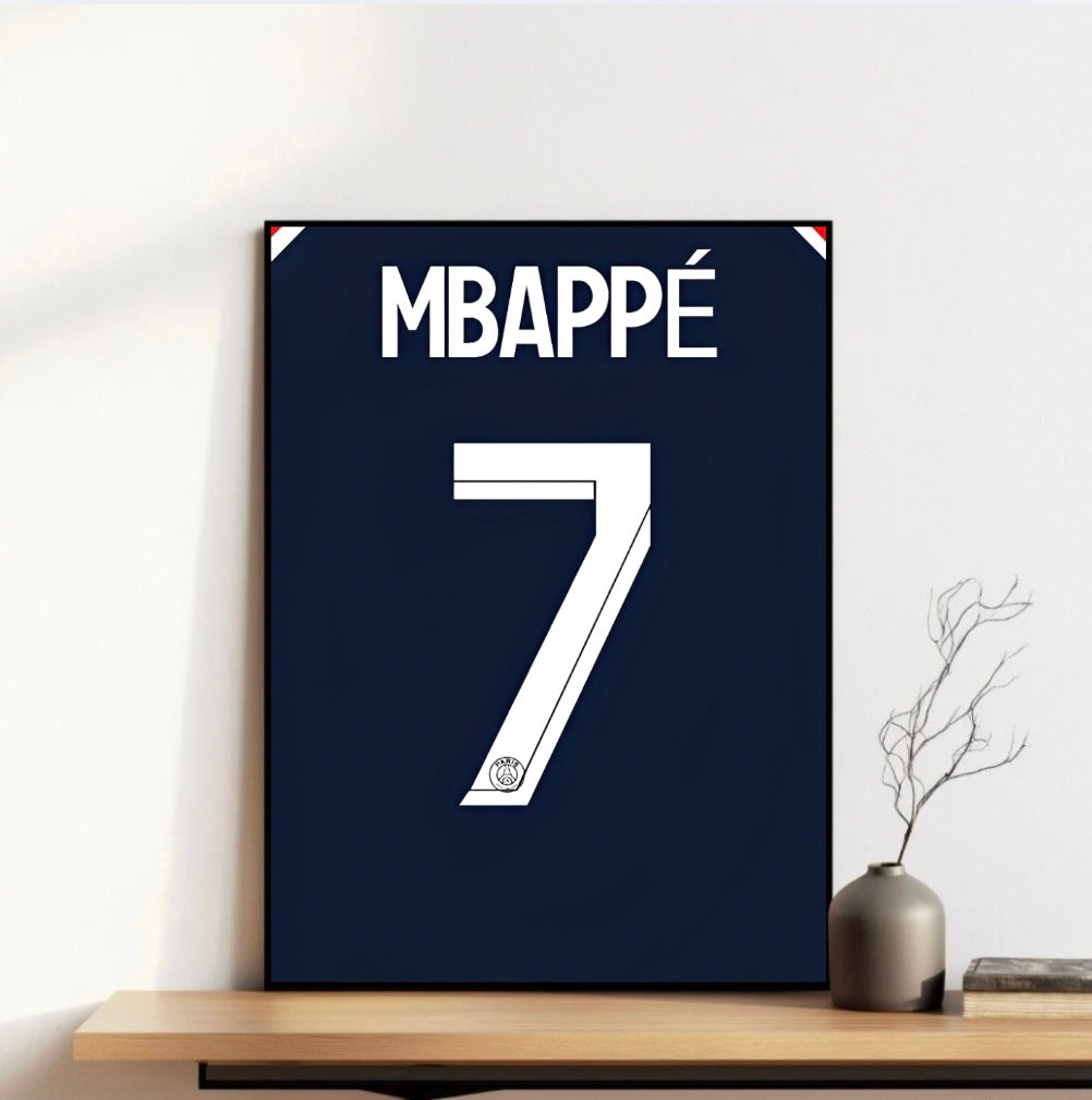 Mbappe Jersey Frame