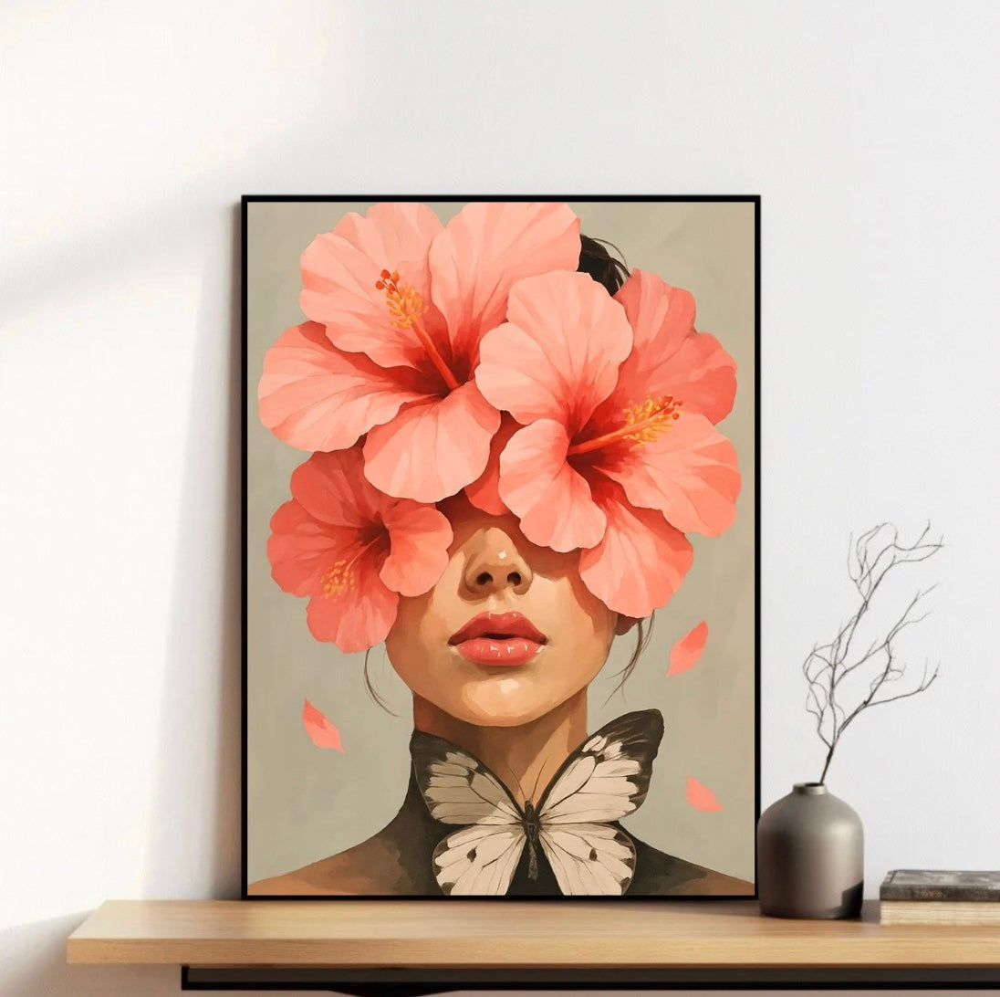 Flower Woman Frame