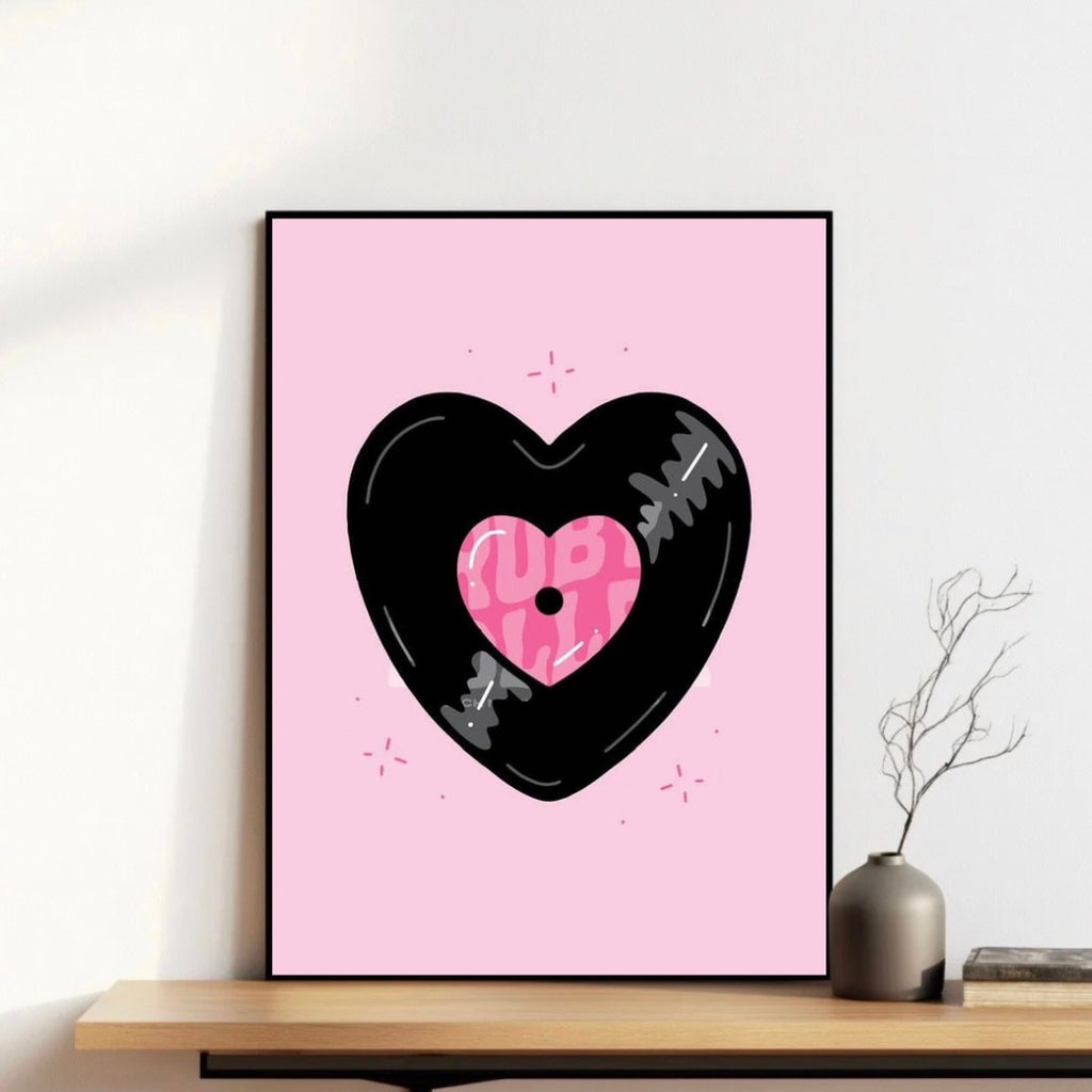 Heart Record Frame