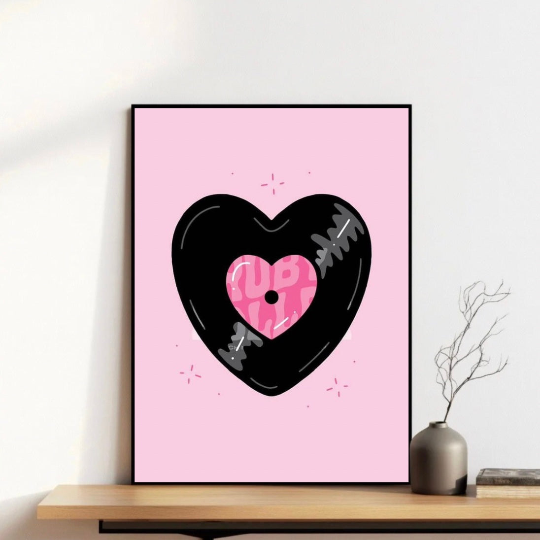 Heart Record Frame