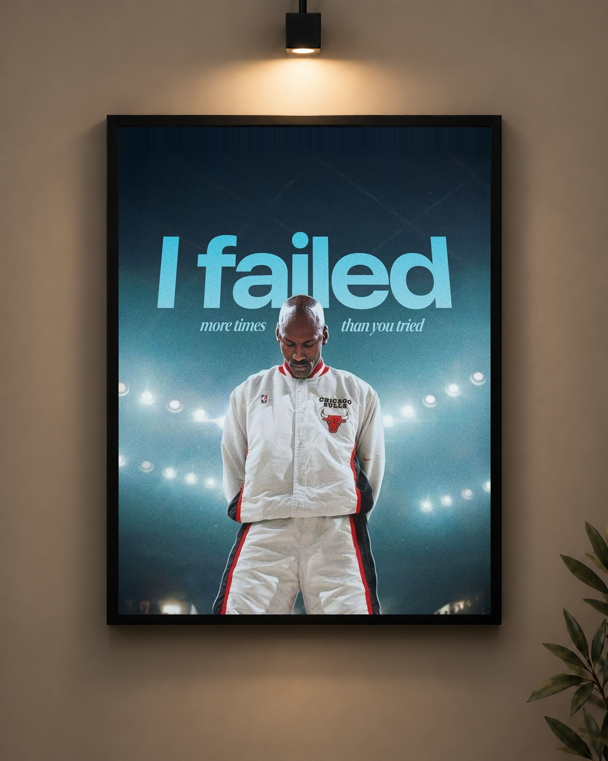 Jordan I Failed Frame in black frame - PrintIt