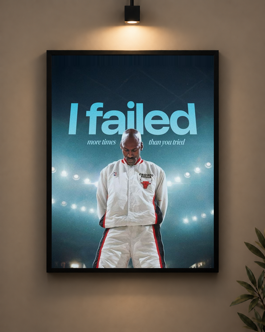 Jordan I Failed Frame in black frame - PrintIt