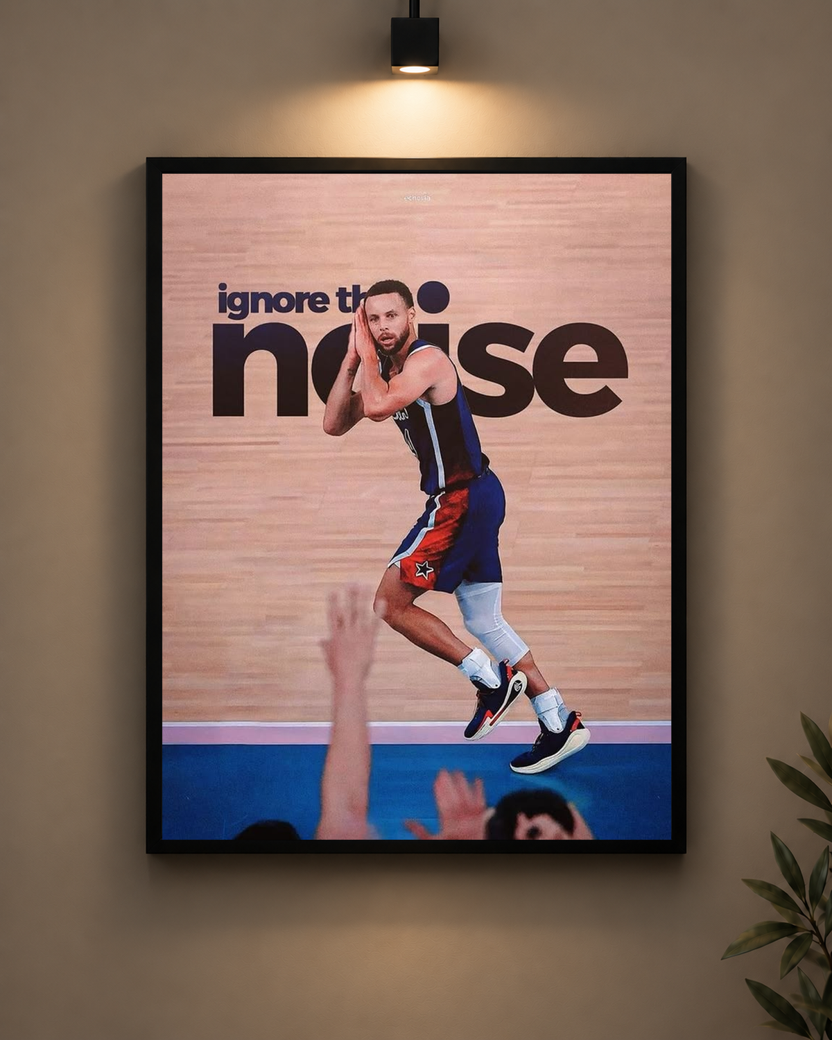 Ignore The Noise Frame in black frame - PrintIt