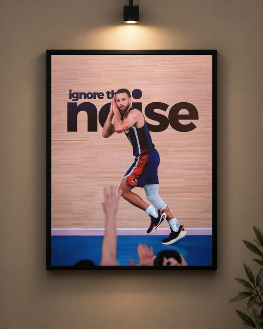 Ignore The Noise Frame in black frame - PrintIt