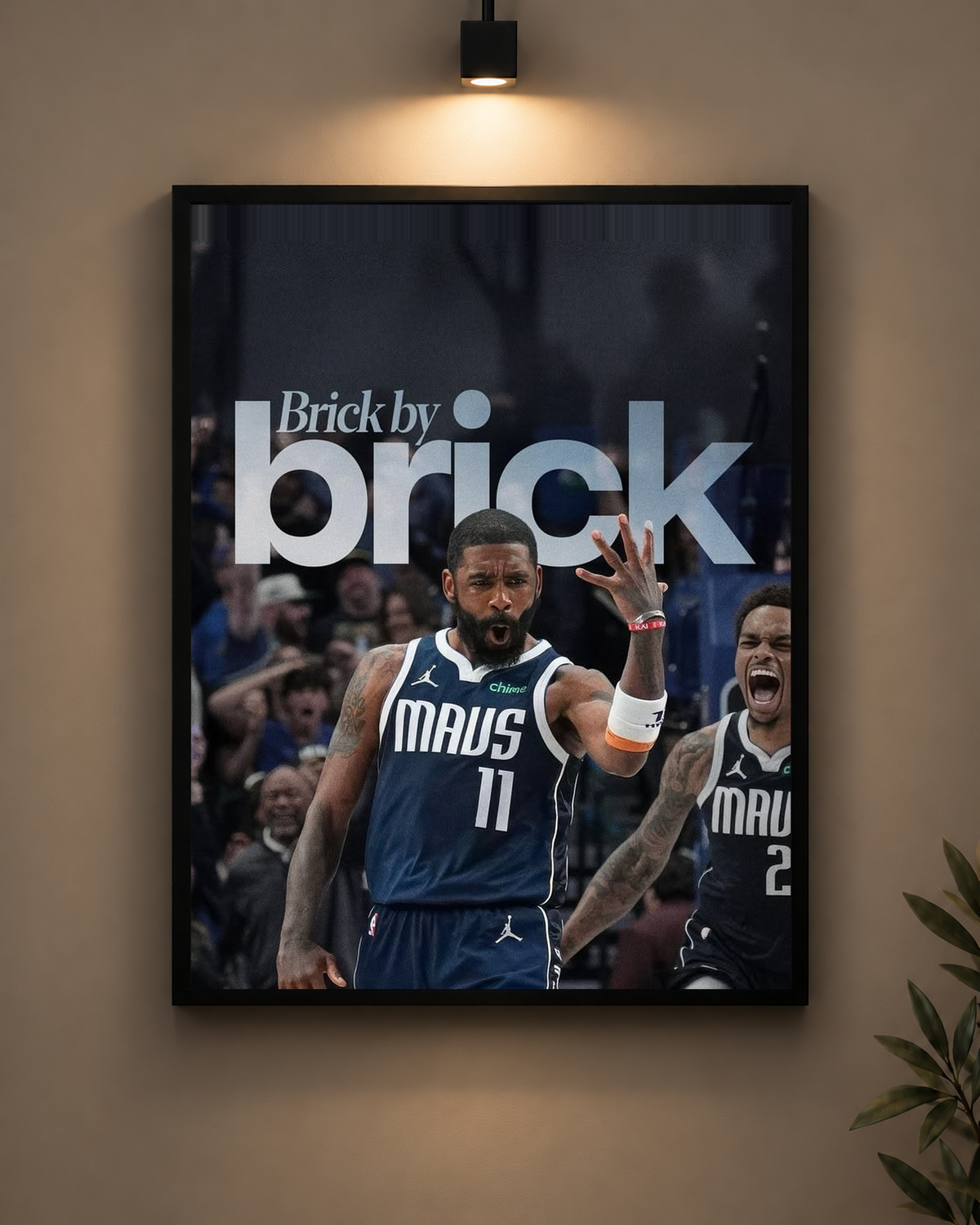 Brick By Brick Frame in black frame - PrintIt