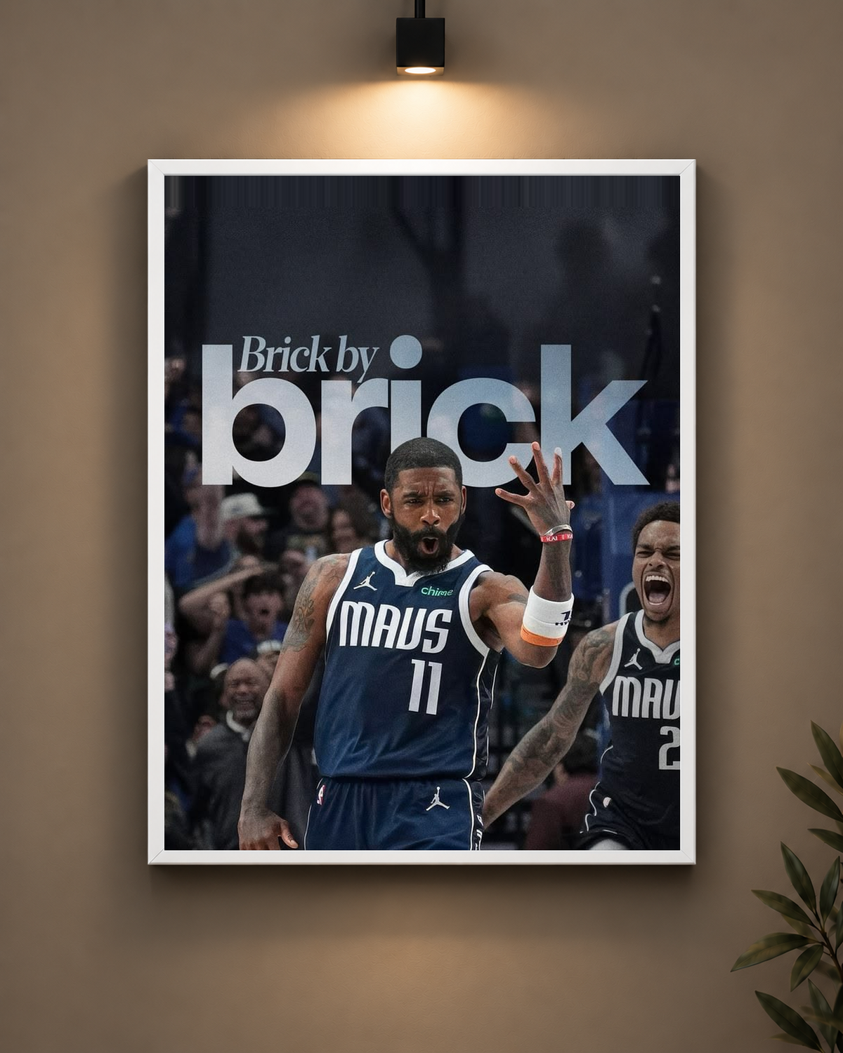 Brick By Brick Frame in white frame - PrintIt