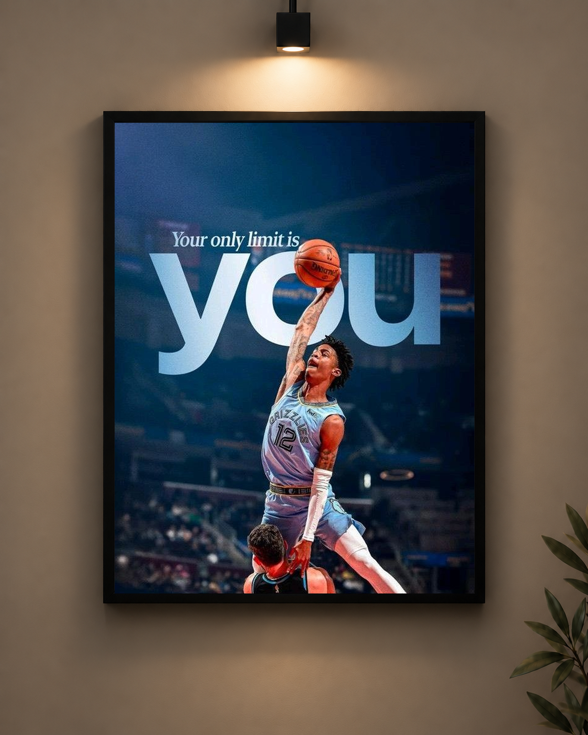 Your Only Limit Is You Frame in black frame - PrintIt