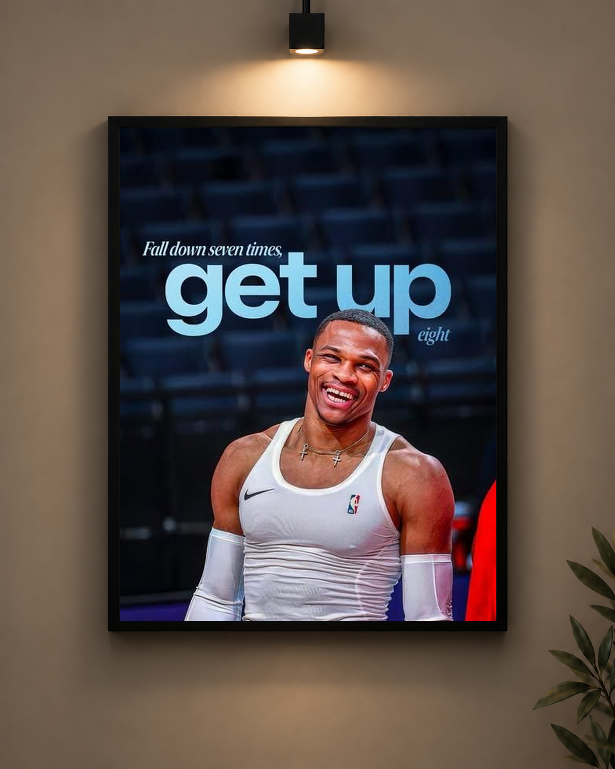 Get Up Eight Frame in black frame - PrintIt
