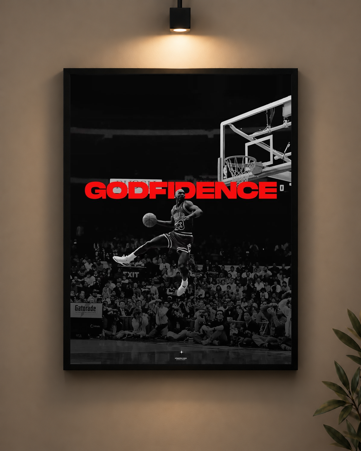 Jordan Godfidence Frame in black frame - PrintIt