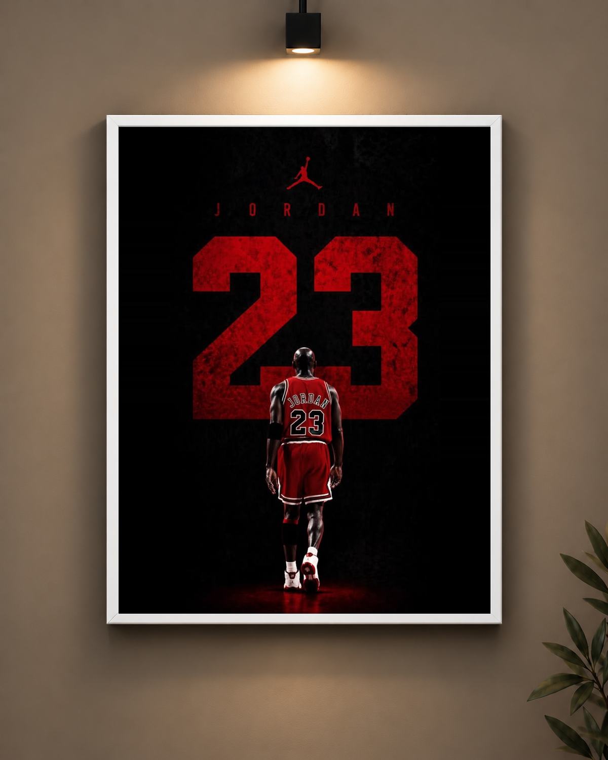 Jordan 23 Frame in white frame - PrintIt