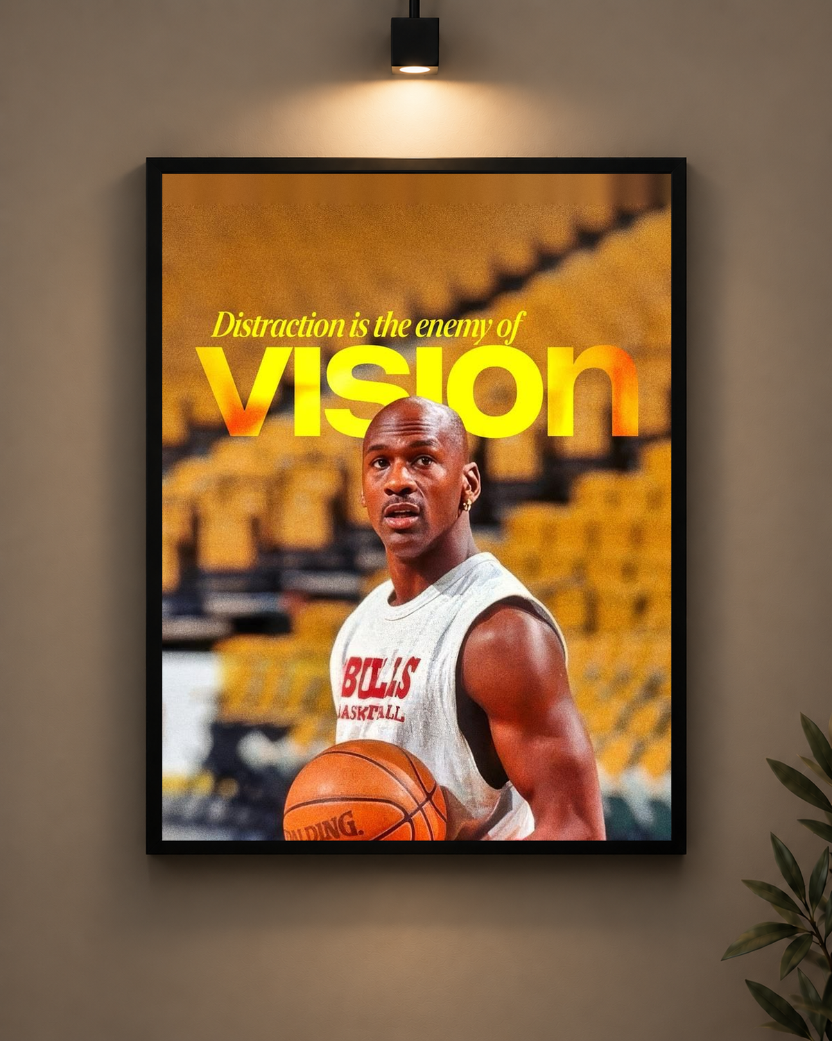 Vision Basketball Frame in black frame - PrintIt