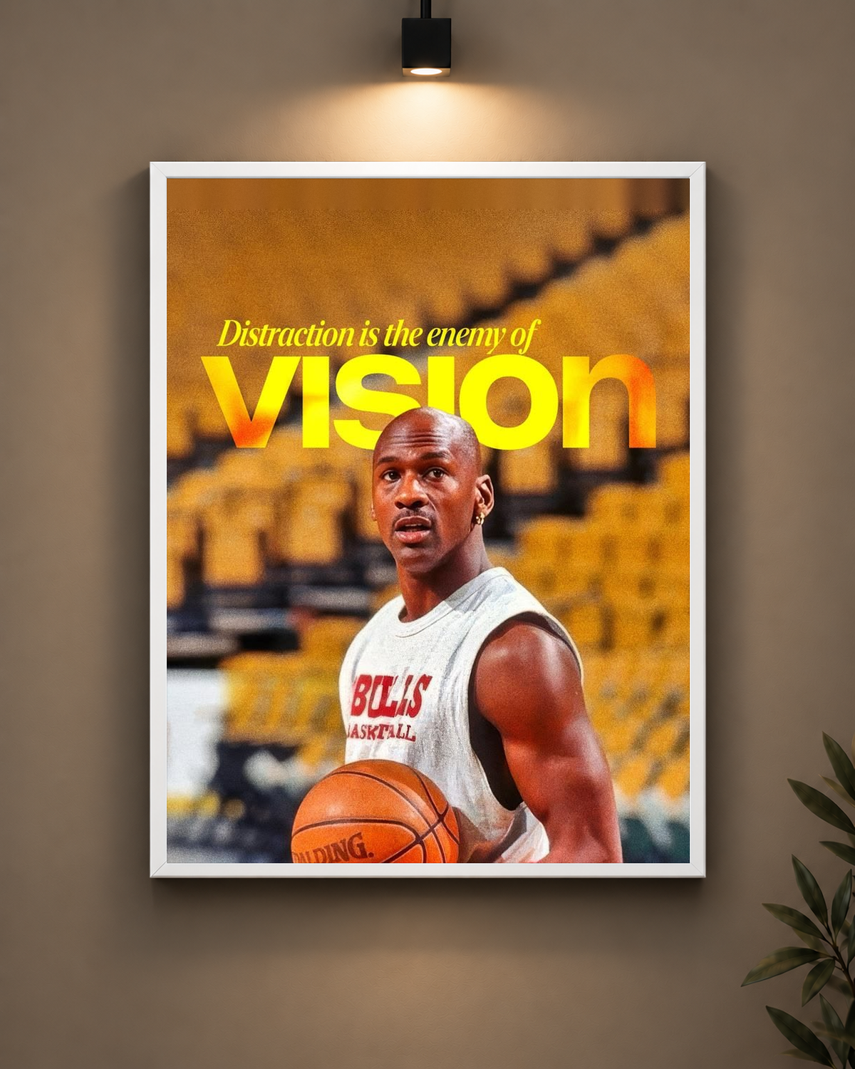 Vision Basketball Frame in black frame - PrintIt