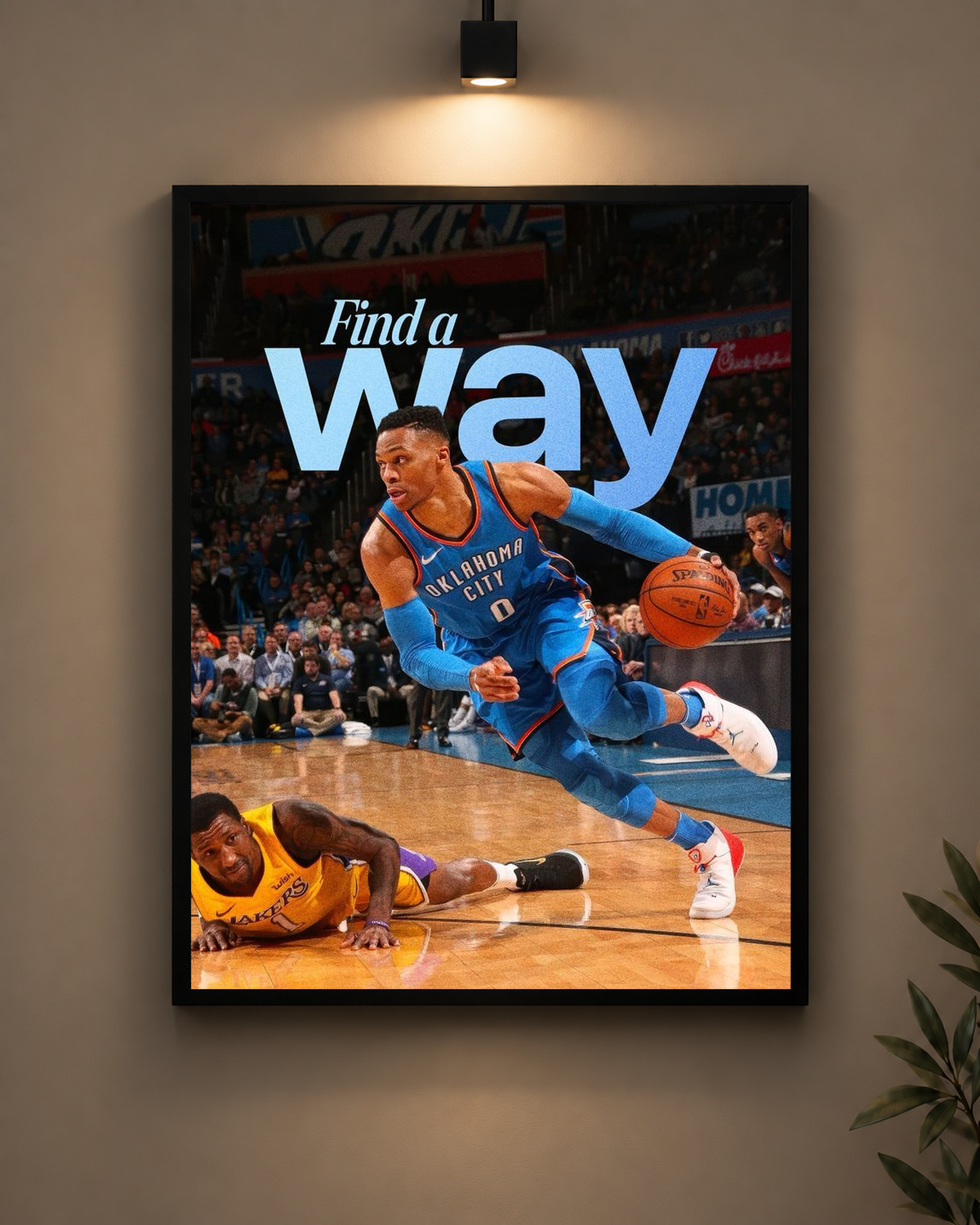 Find a Way Basketball Frame in black frame - PrintIt