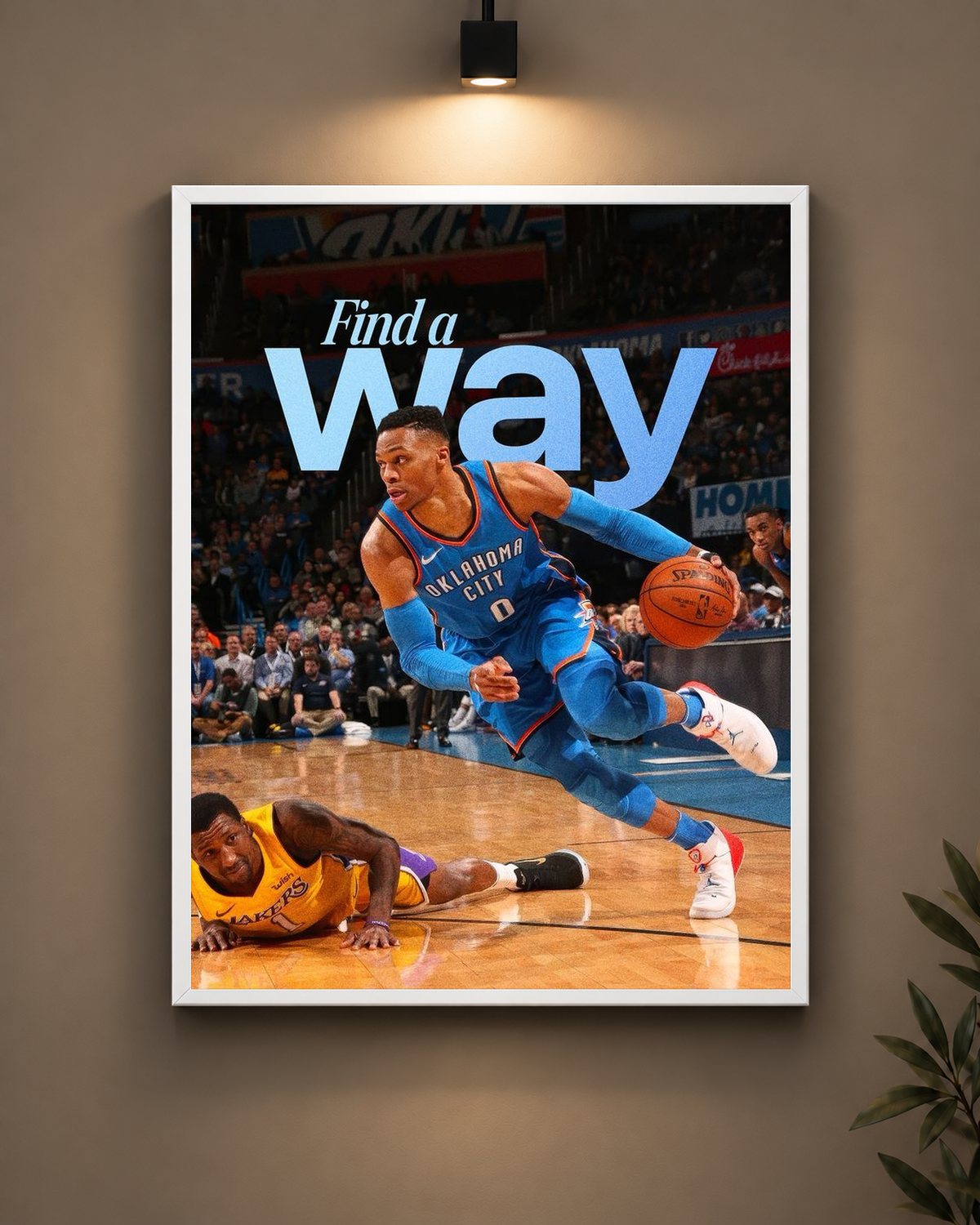 Find a Way Basketball Frame in black frame - PrintIt