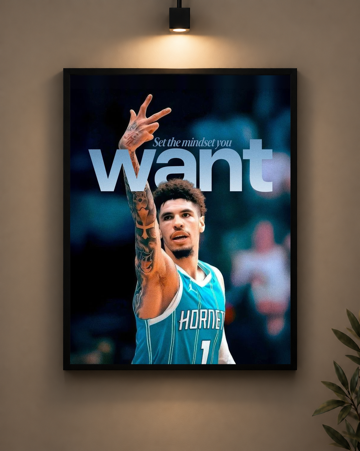 Set the Mindset You Want Frame in black frame - PrintIt