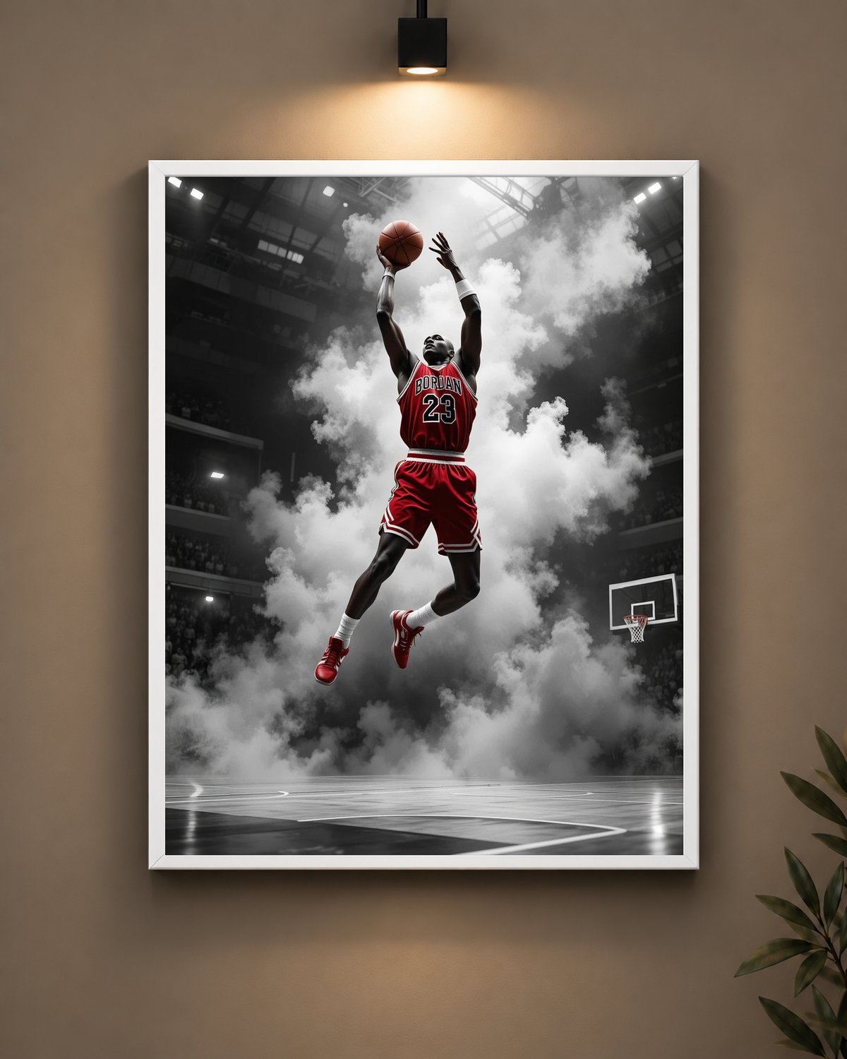 Jordan Clouds Dunk Frame in black frame - PrintIt