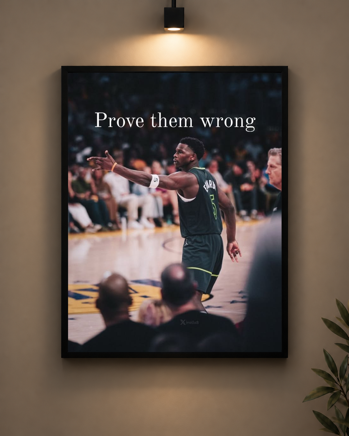 Prove Them Wrong Basketball Frame in black frame - PrintIt