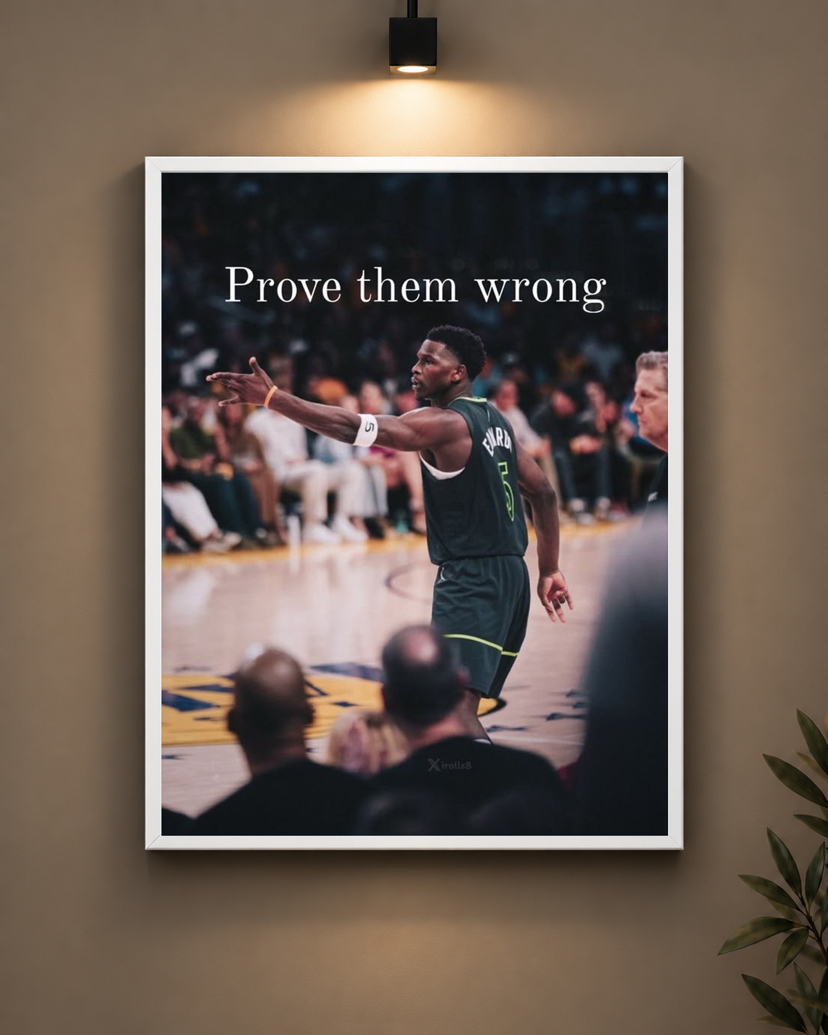 Prove Them Wrong Basketball Frame in black frame - PrintIt