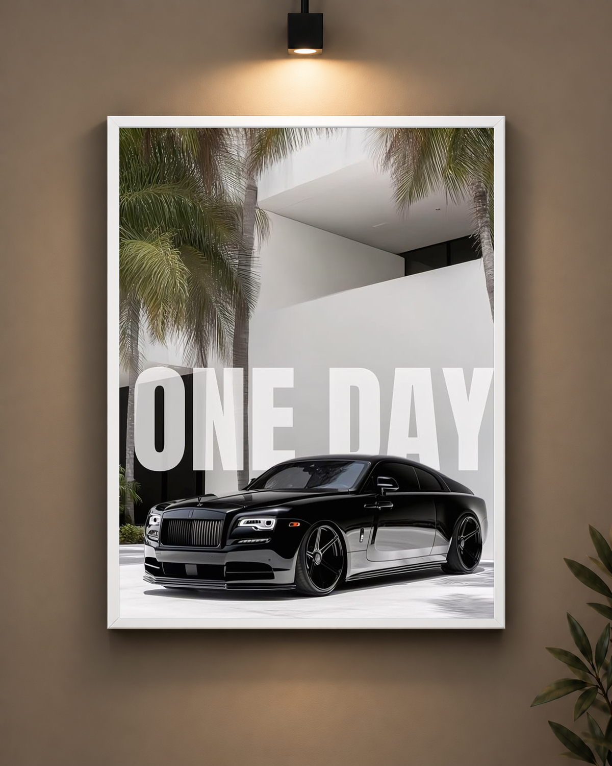 Rolls-Royce One Day Frame in white frame - PrintIt