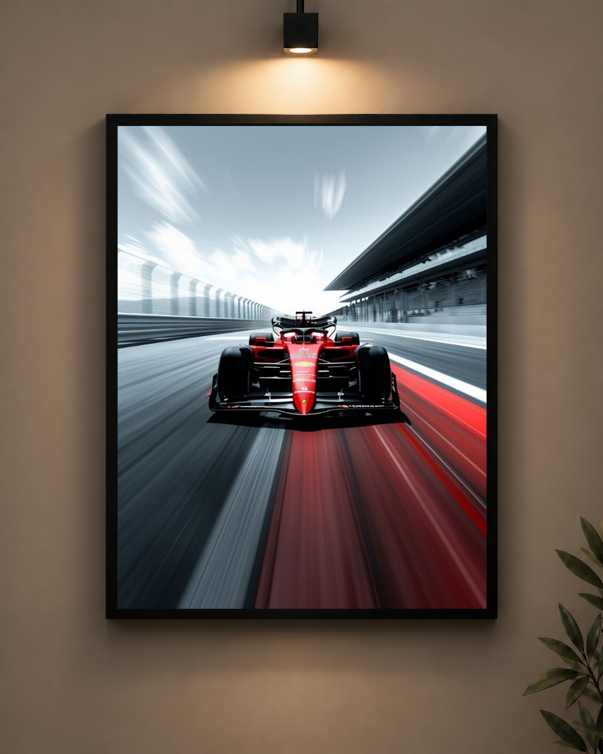 Ferrari Sense Of Speed Frame in black frame - PrintIt