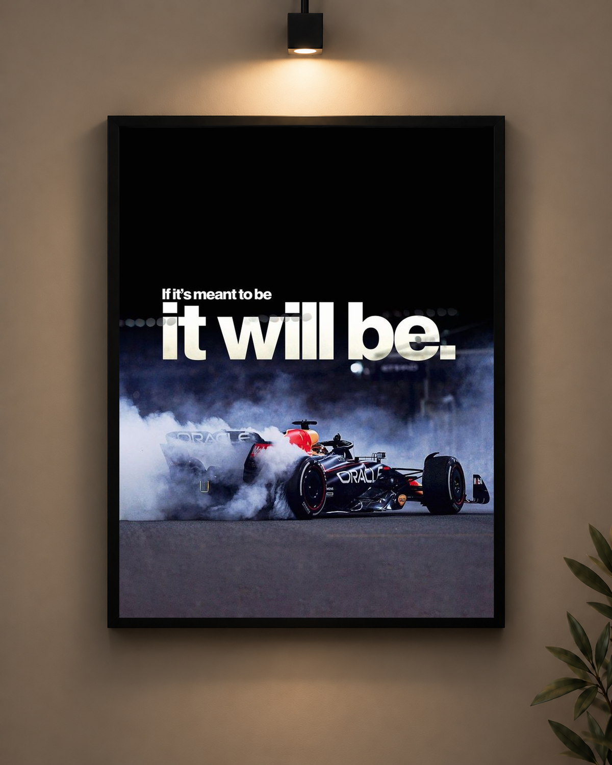 F1 It Will Be Frame in black frame - PrintIt