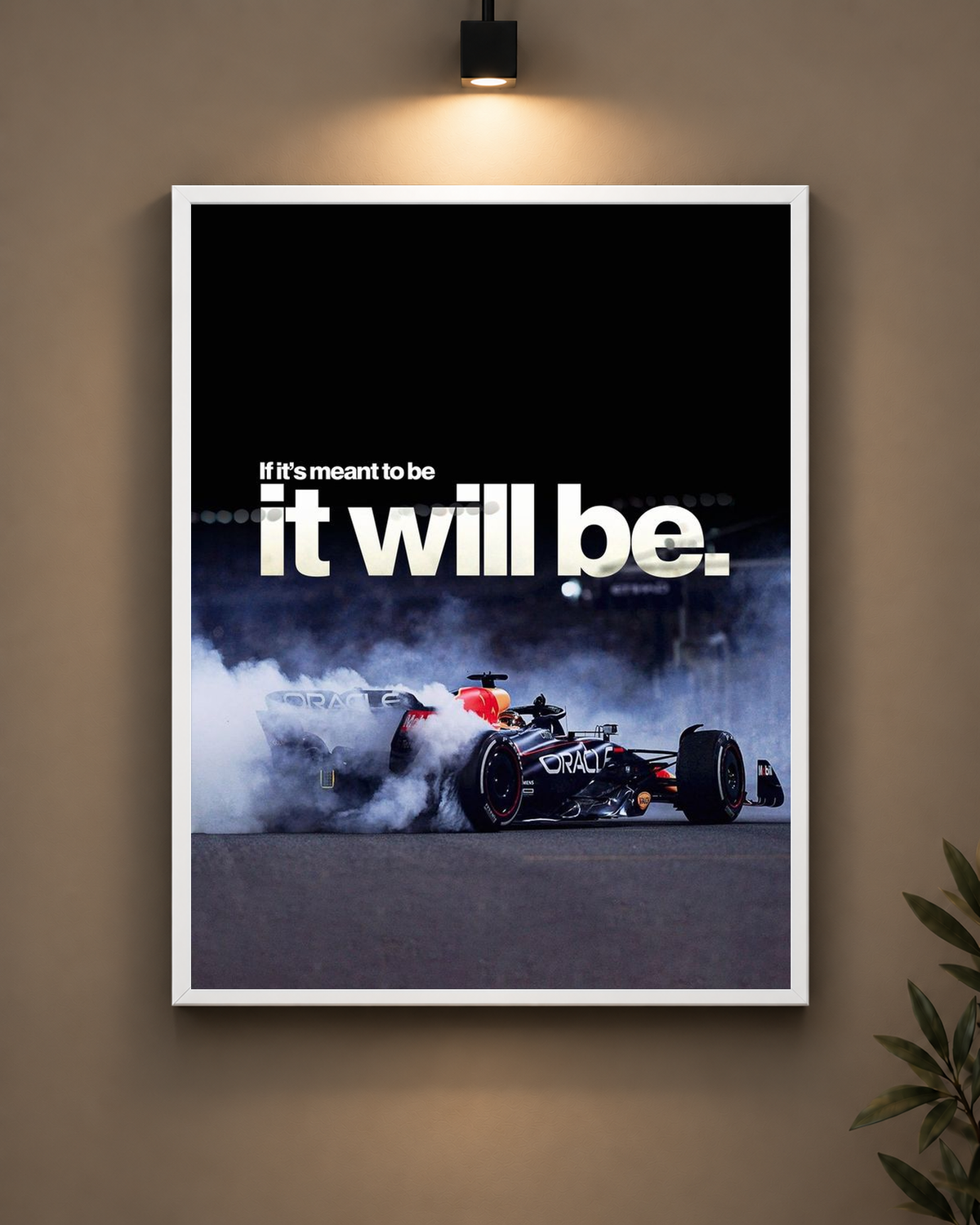 F1 It Will Be Frame in black frame - PrintIt