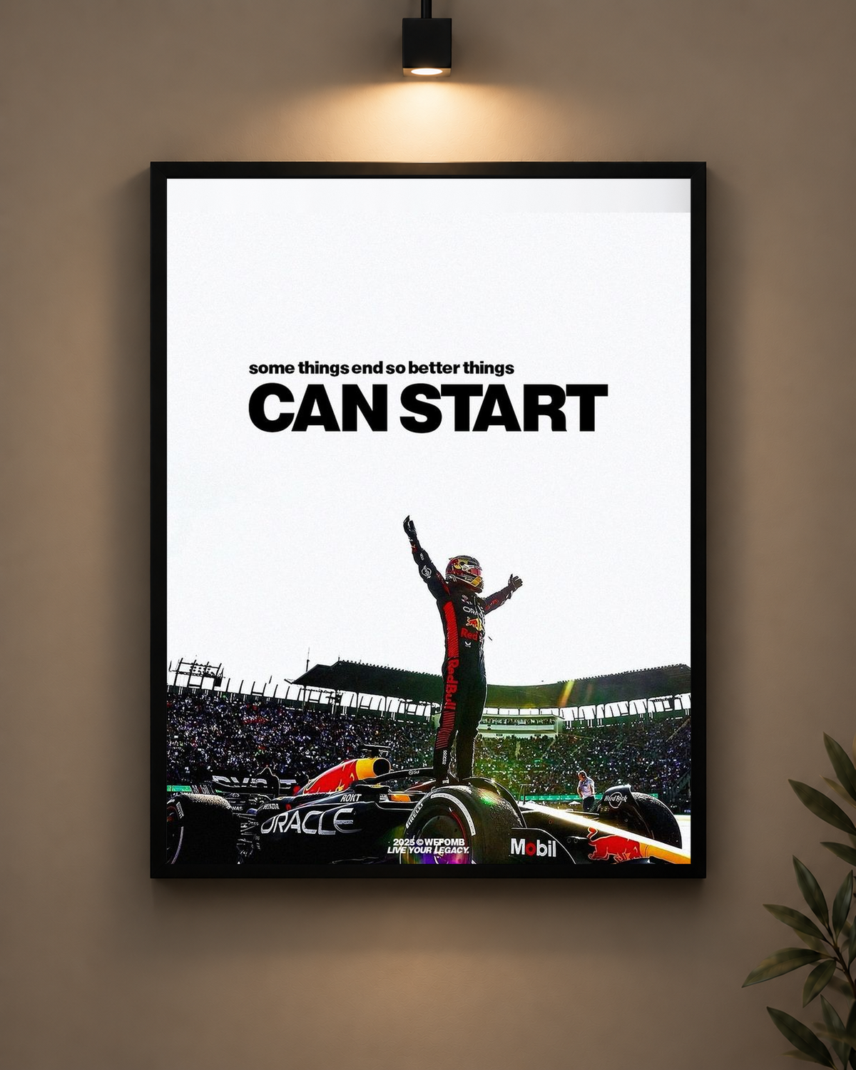 Ferrari New Start Frame in black frame - PrintIt
