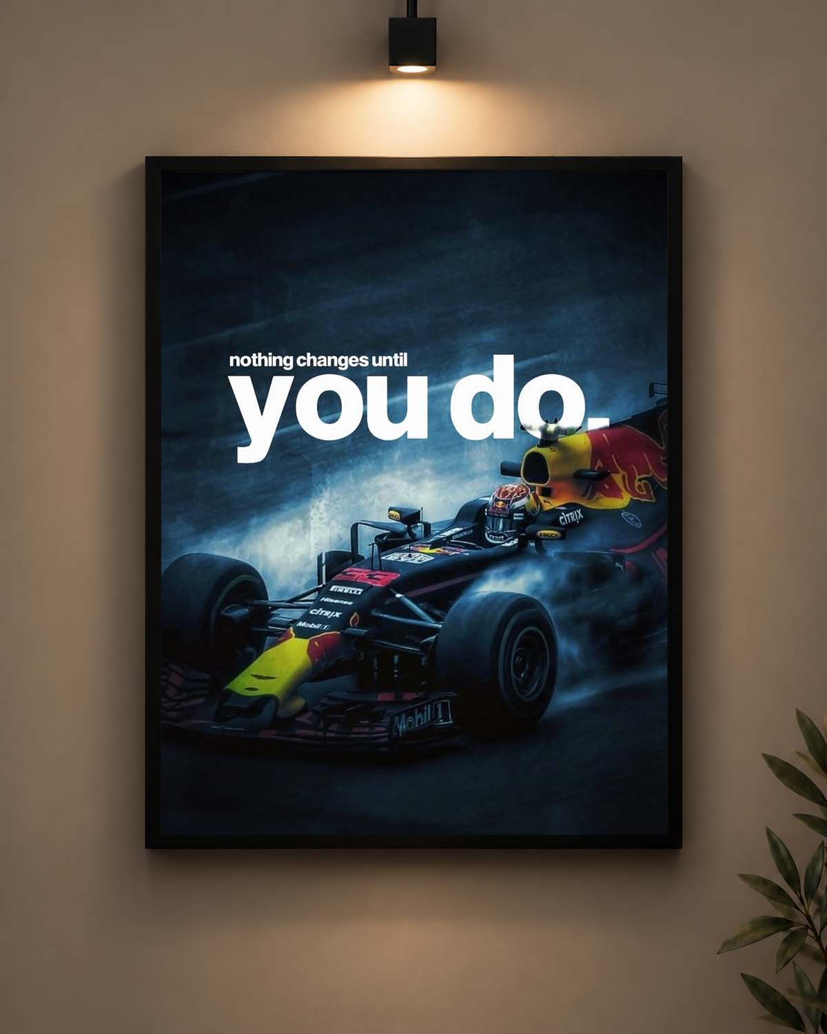 Red Bull You Do Frame in black frame - PrintIt