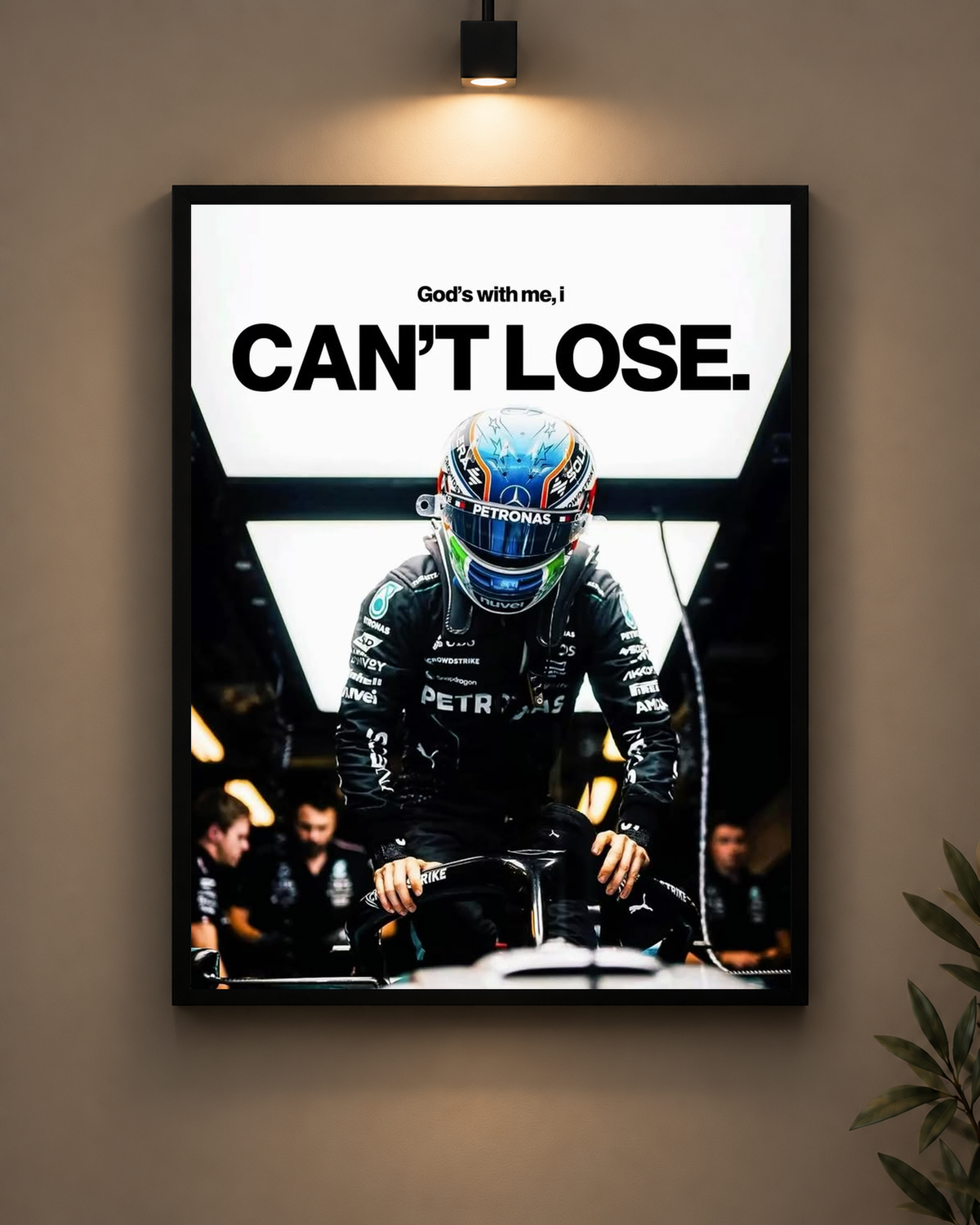 Mercedes Can’t Lose Frame in black frame - PrintIt