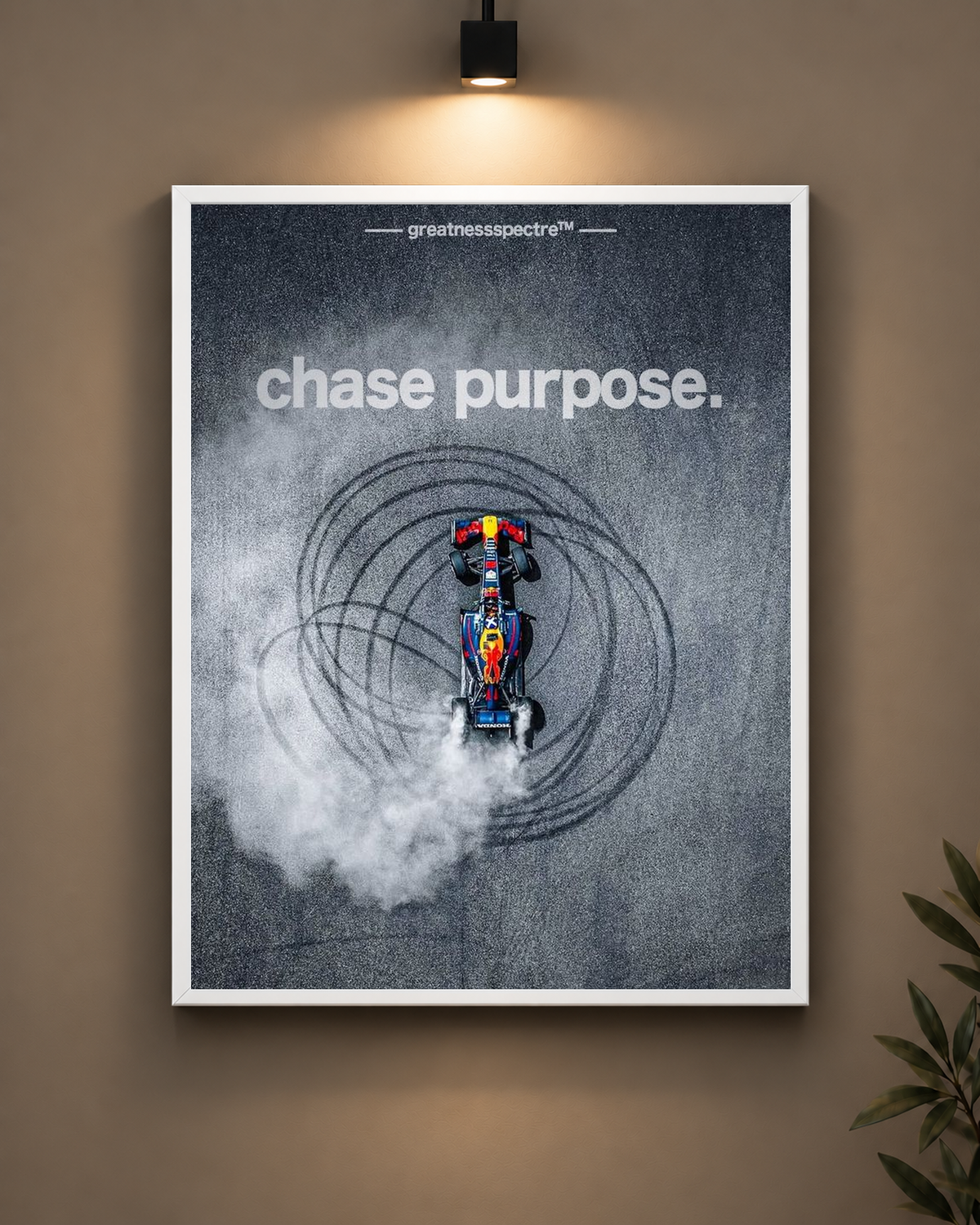 F1 Chase Purpose Frame in black frame - PrintIt